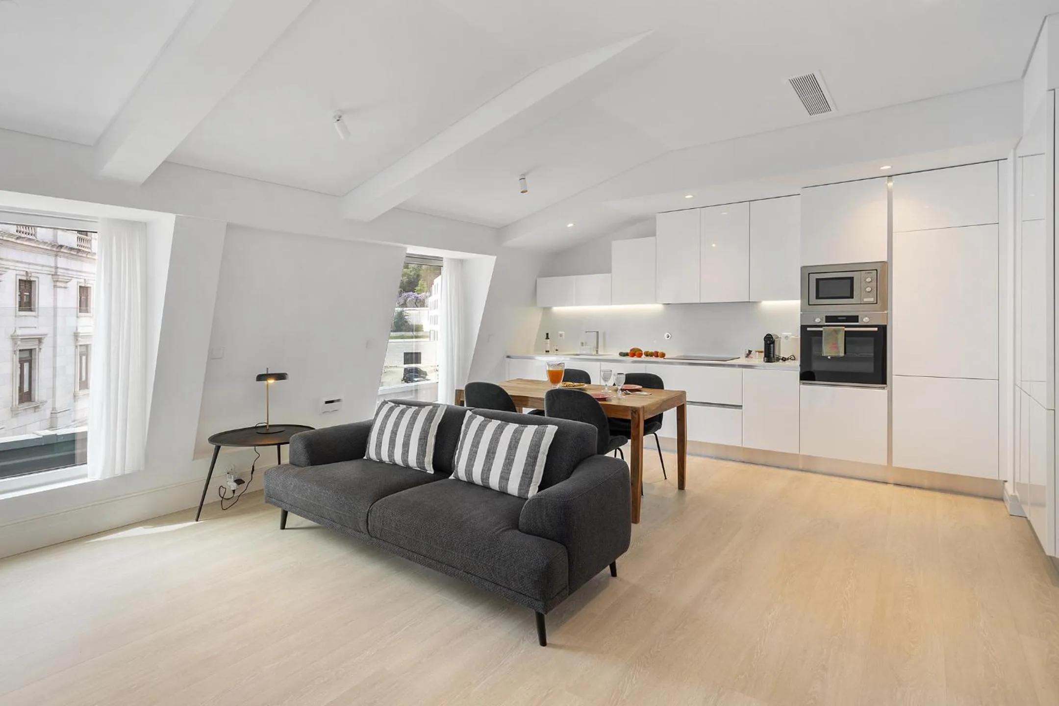 Kitchen or kitchenette in Les Deux Mariettes Apartments & Suites