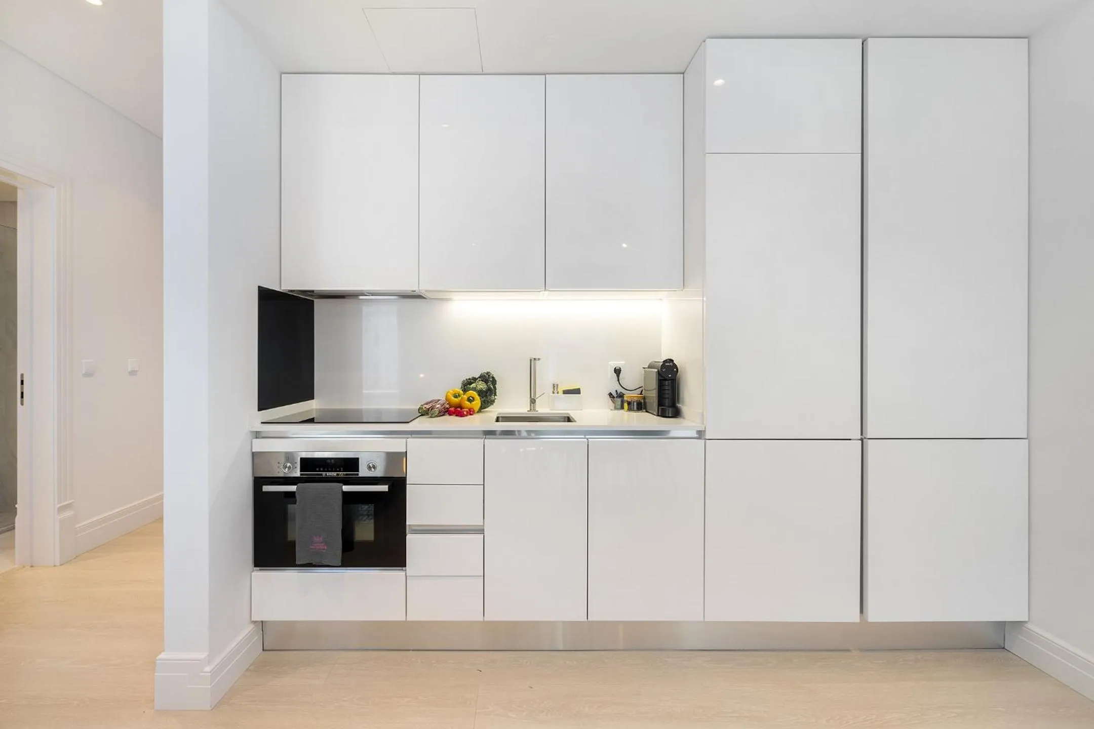 Kitchen or kitchenette in Les Deux Mariettes Apartments & Suites