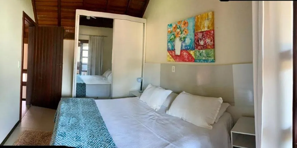 Bed in Pousada Solar dos Girassóis