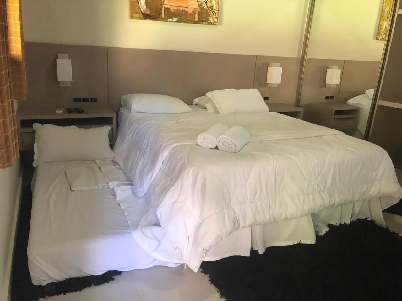 Bed in Pousada Solar dos Girassóis