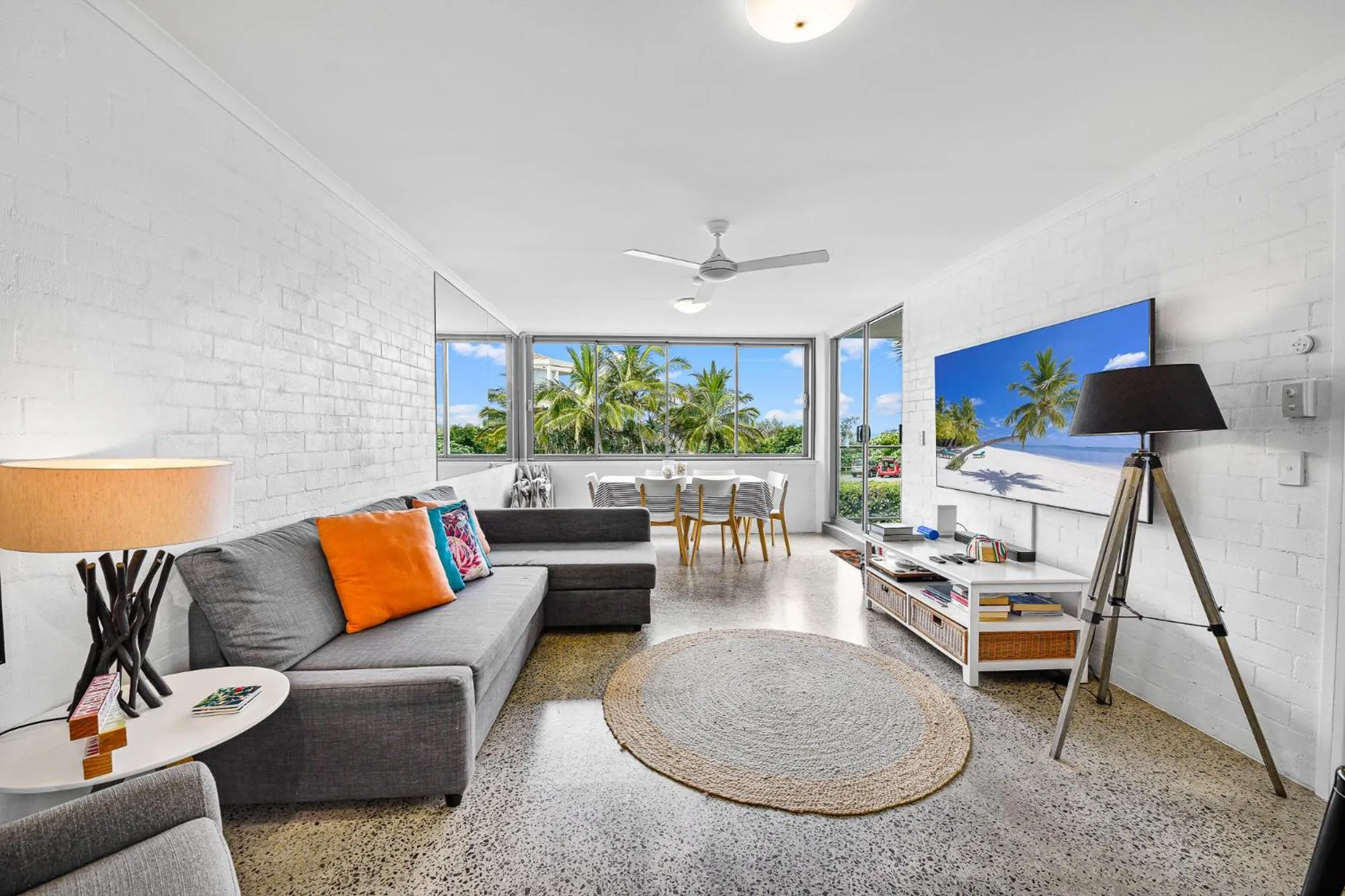 Living room in Moments from the Beach, Sunrise Beach