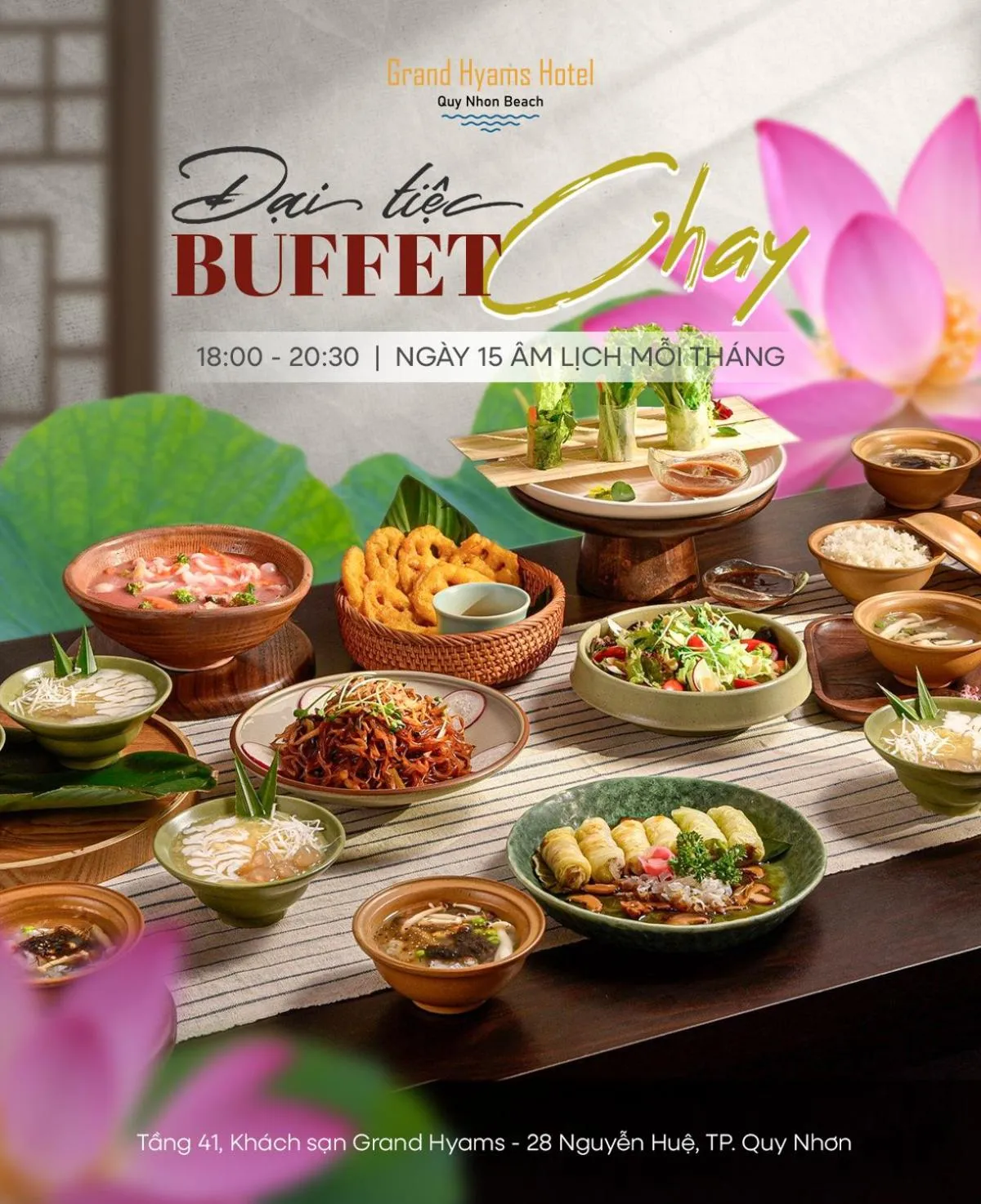 Food and drinks in Grand Hyams Hotel - Quy Nhon Beach