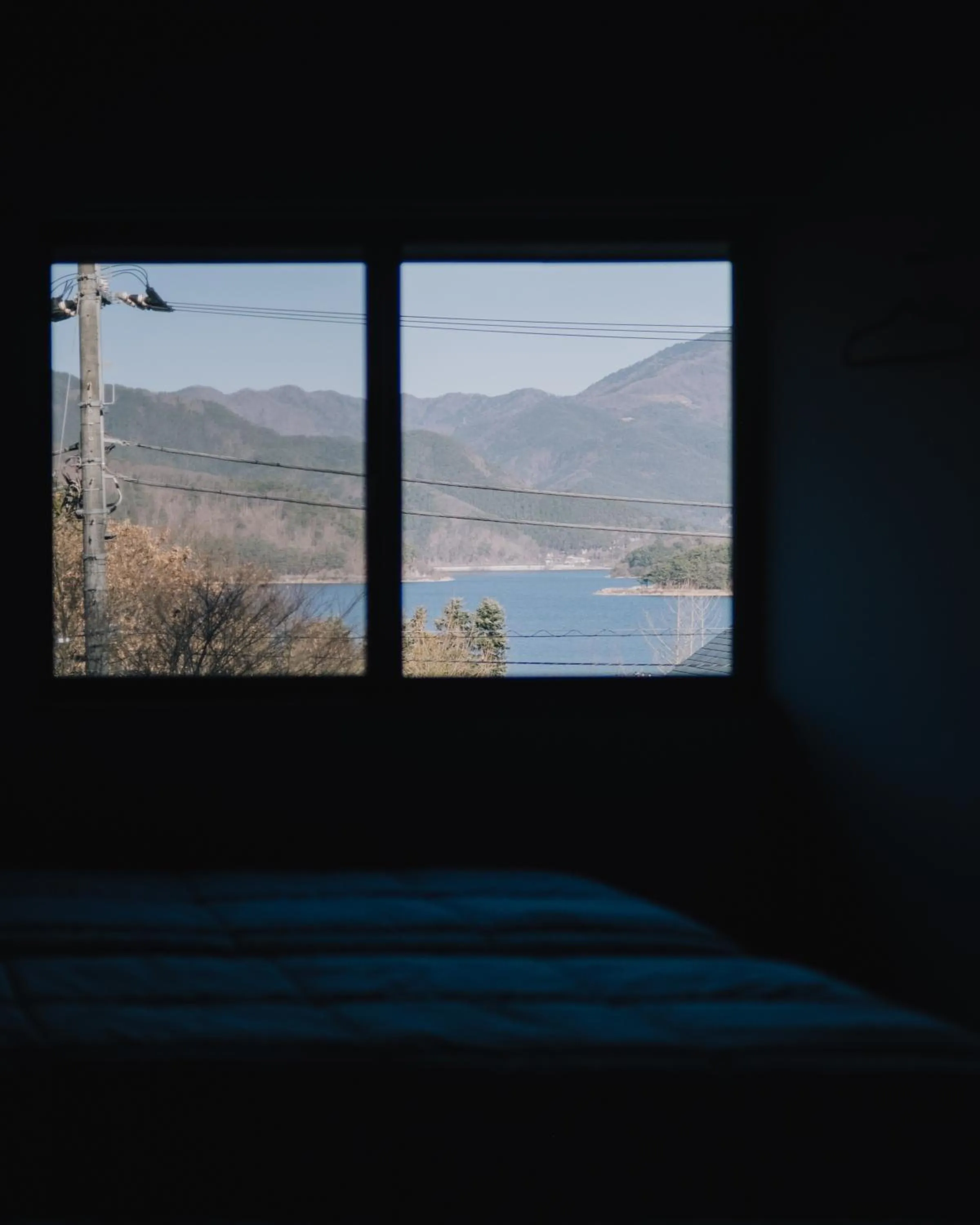 Natural landscape, Bed in hotel norm. fuji