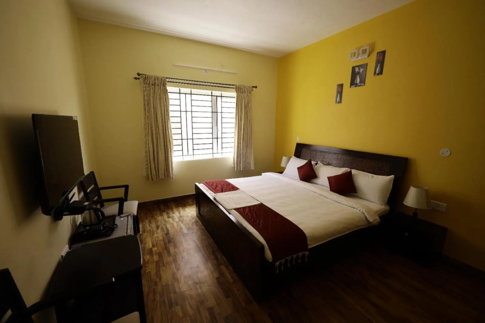 Bedroom, Bed in PURPLE ORCHID BY XACRO XPERIENCES