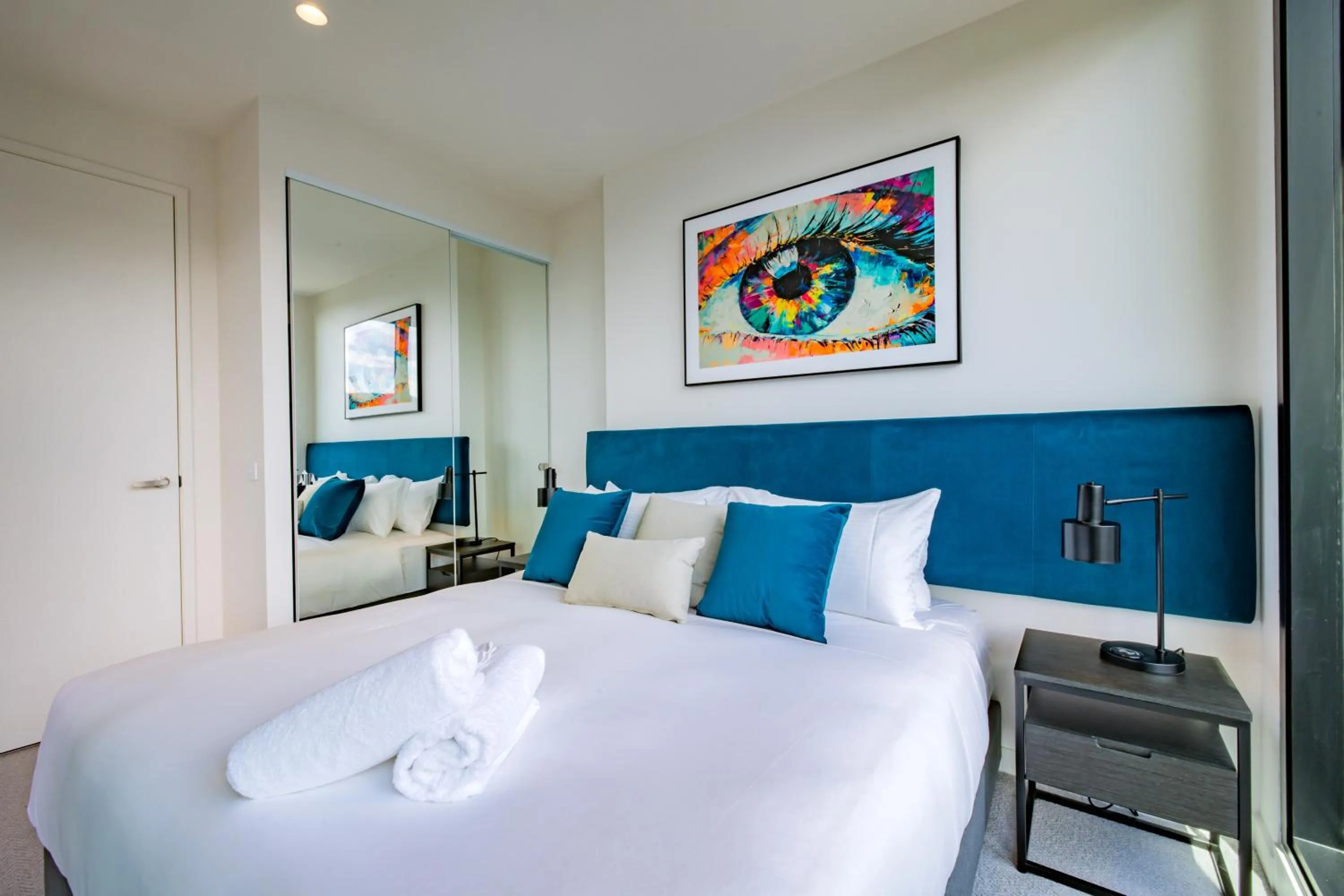 Bedroom, Bed in The Marker Apartments Melbourne