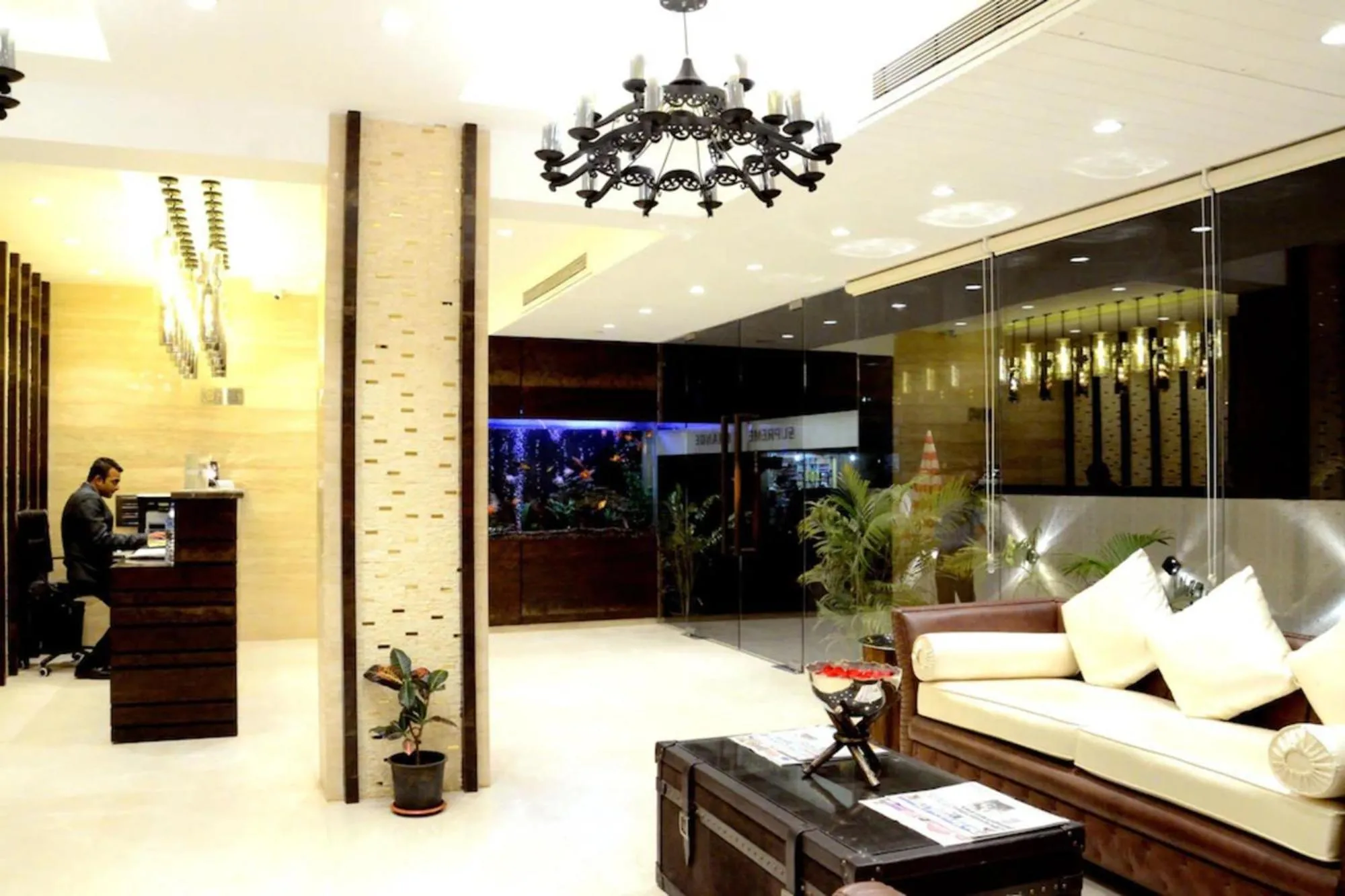 Seating area in FabHotel Prime Supreme Grande - 600M From Calangute Beach