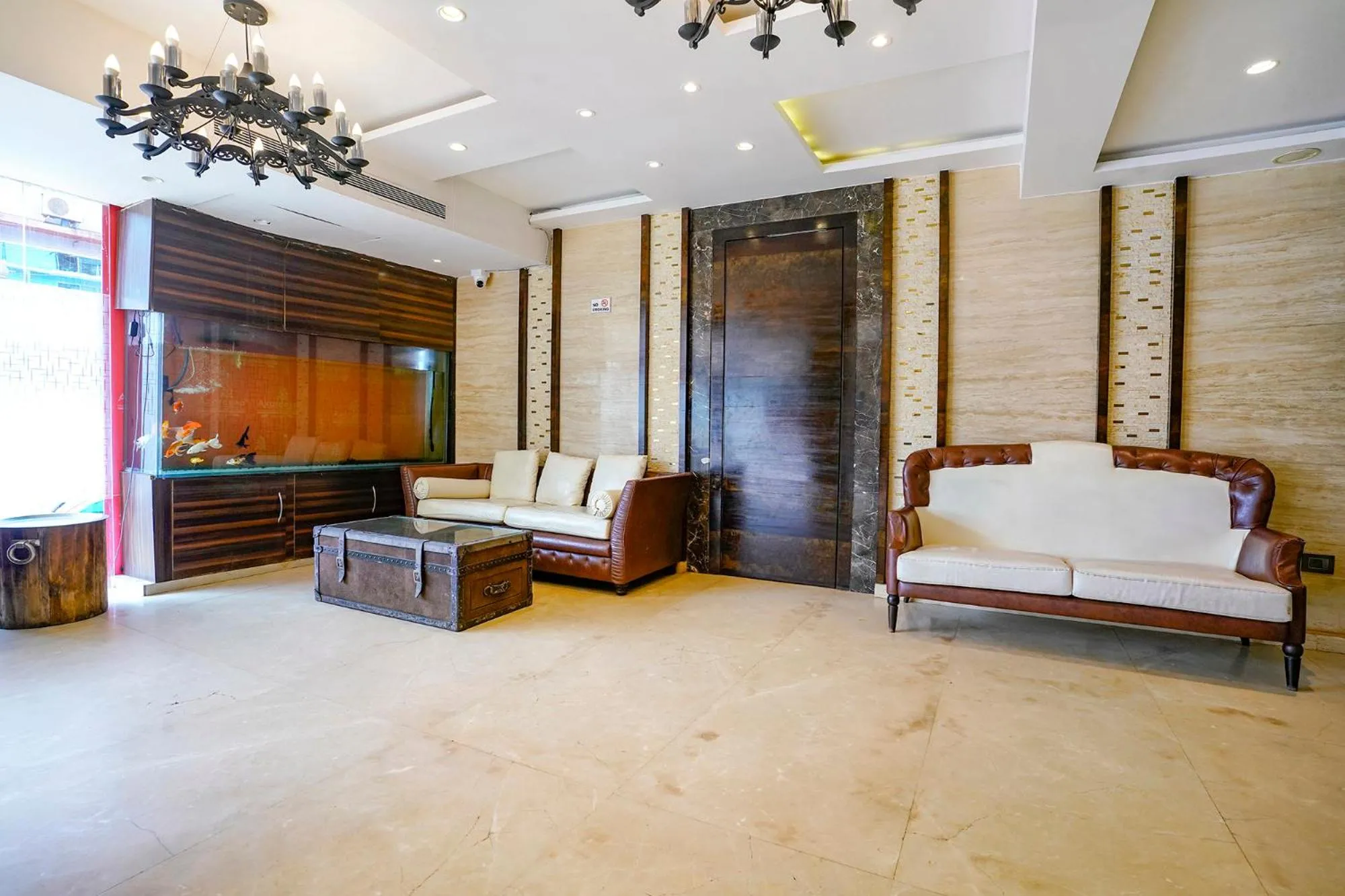 Seating area, Bed in FabHotel Prime Supreme Grande - 600M From Calangute Beach