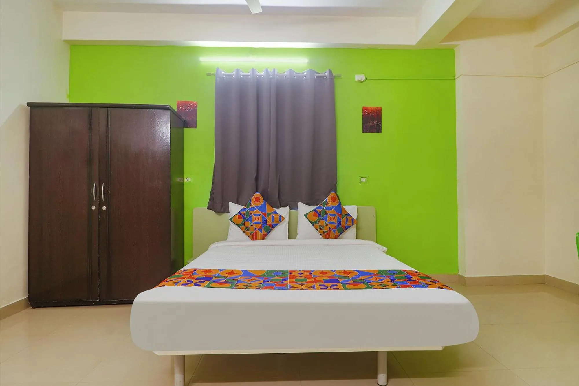 Photo of the whole room, Bed in FabHotel Broholic - Nr Biodiversity Complex, Gachibowli Silpa Gram Craft Village, HITEC City
