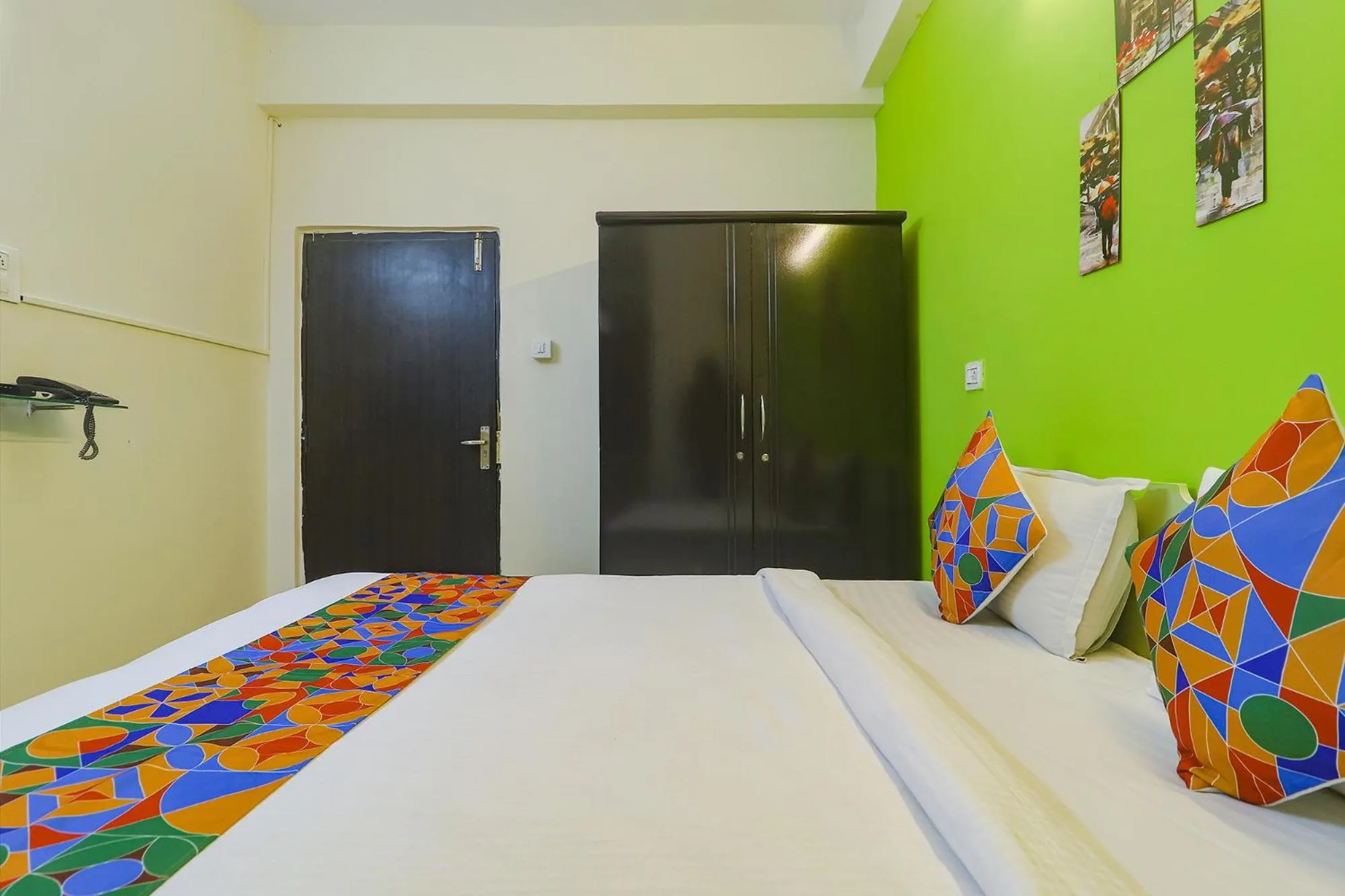 Photo of the whole room, Bed in FabHotel Broholic - Nr Biodiversity Complex, Gachibowli Silpa Gram Craft Village, HITEC City