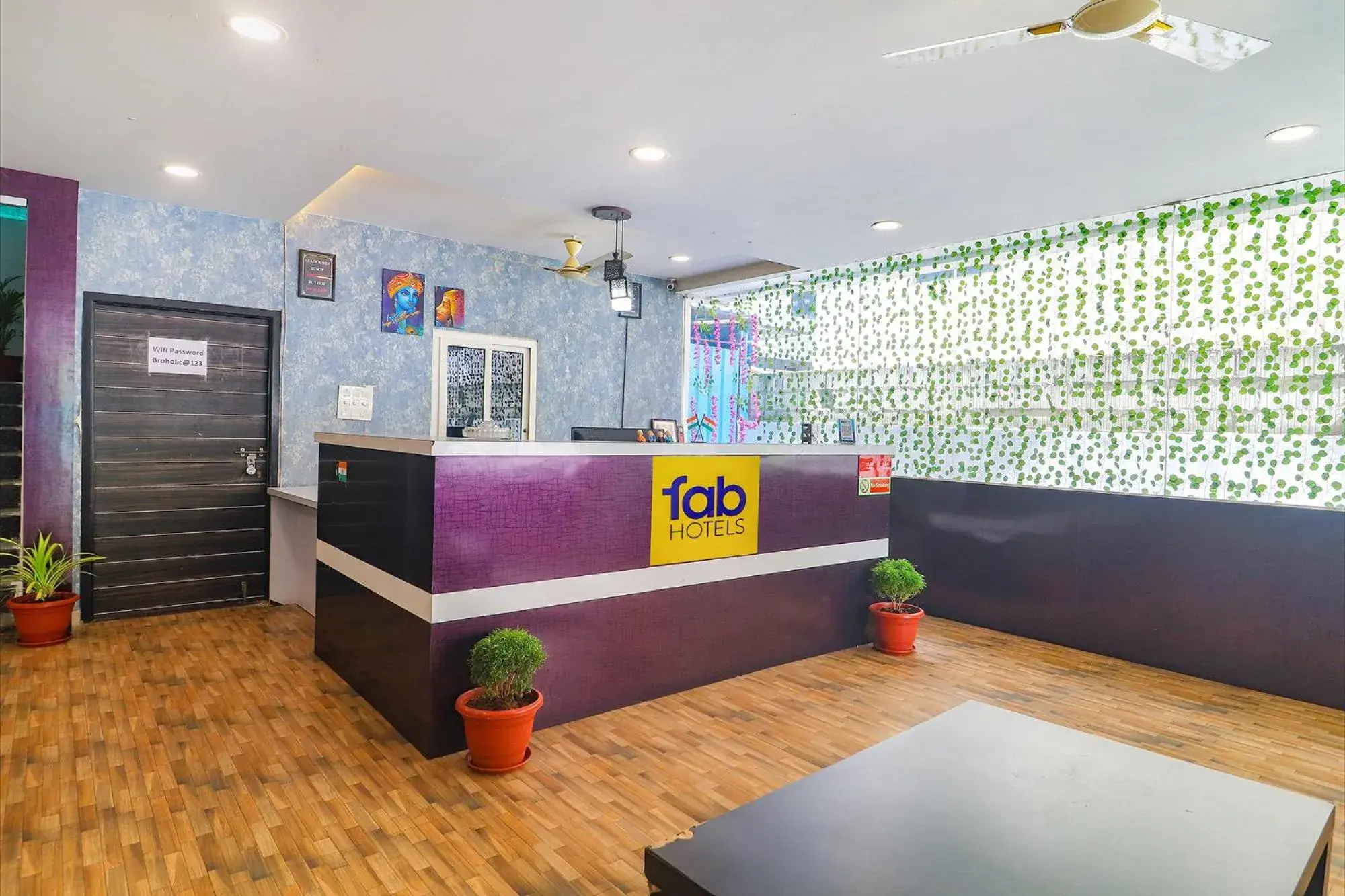 Lobby or reception in FabHotel Broholic - Nr Biodiversity Complex, Gachibowli, Silpa Gram Craft Village, HITEC City Lobby or reception in FabHotel Broholic - Nr Biodiversity Complex, Gachibowli, Silpa Gram Craft Village, HITEC City