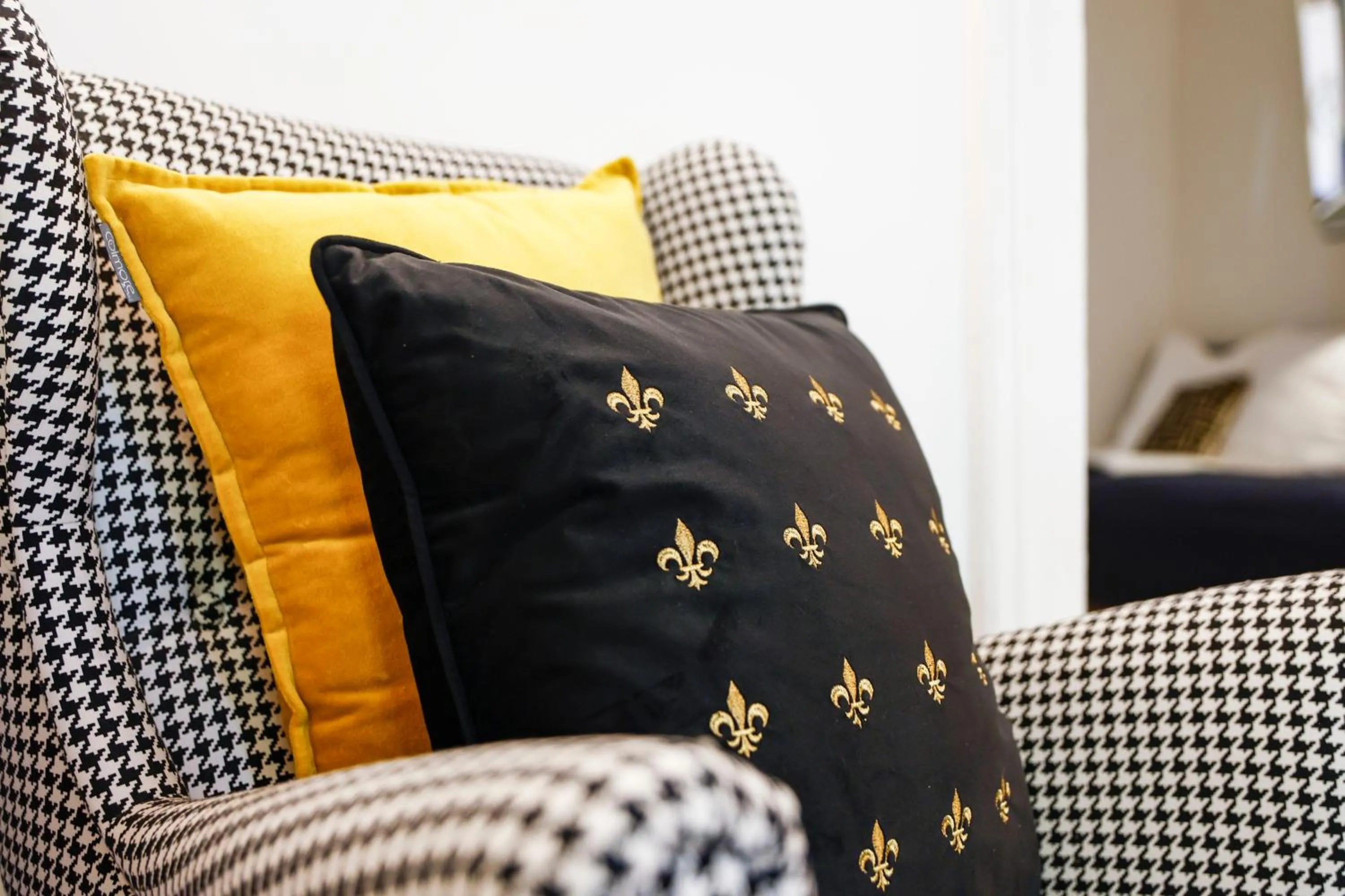 Decorative detail, Bed in Sleephotels Alsterroom