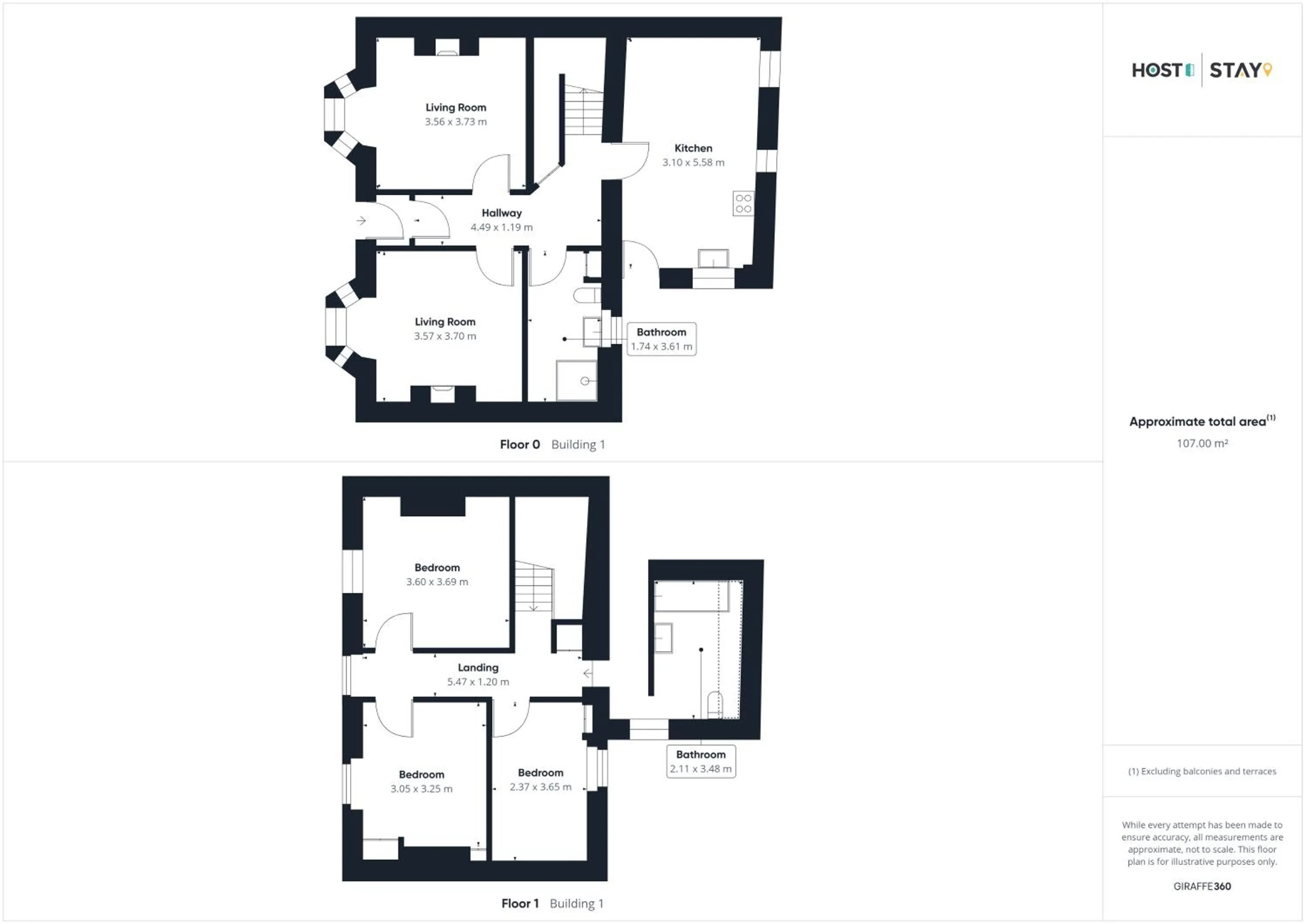 Floor plan in Host & Stay - Hall Garth