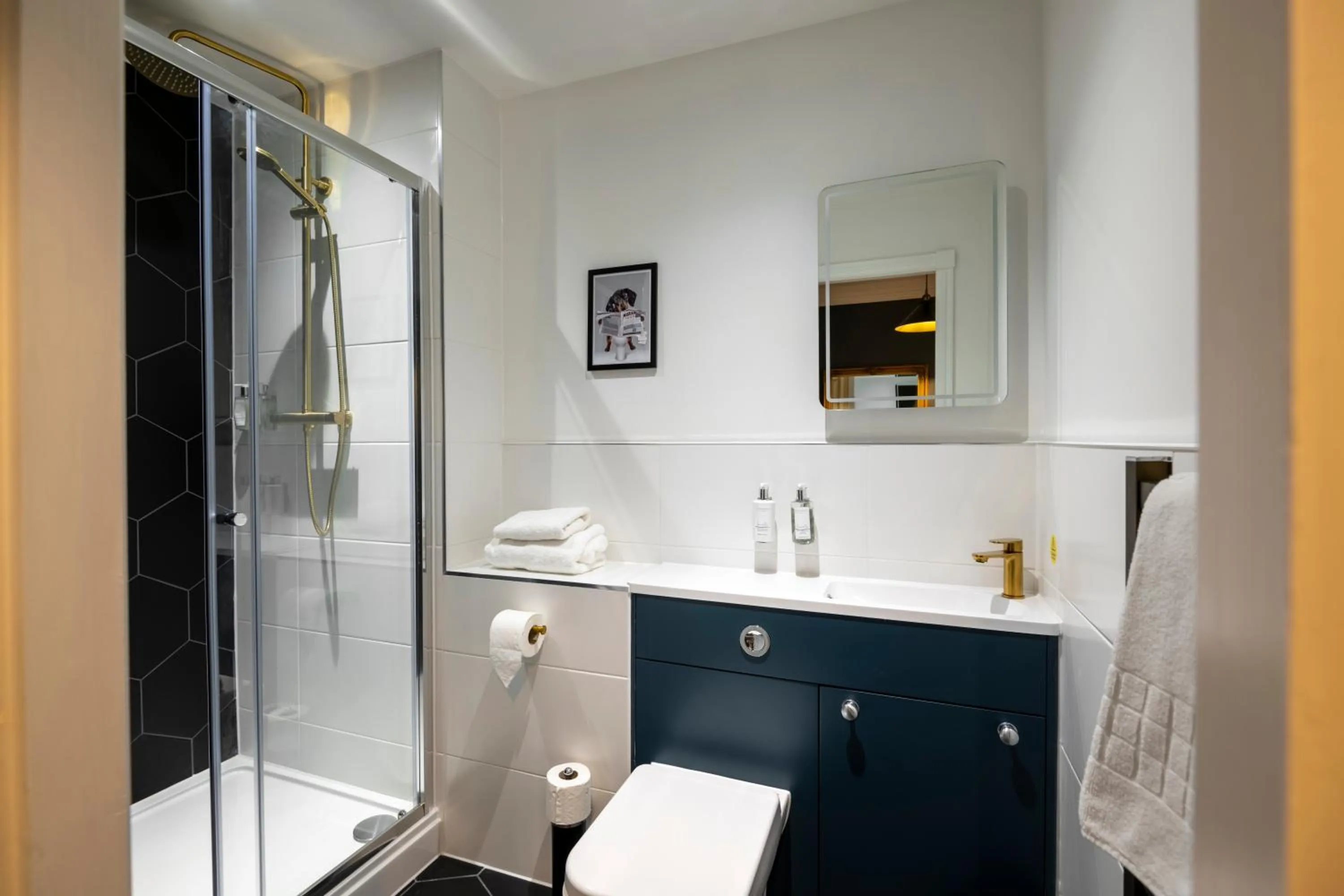 Bathroom in The Old Post Office Warrington by Deuce Hotels