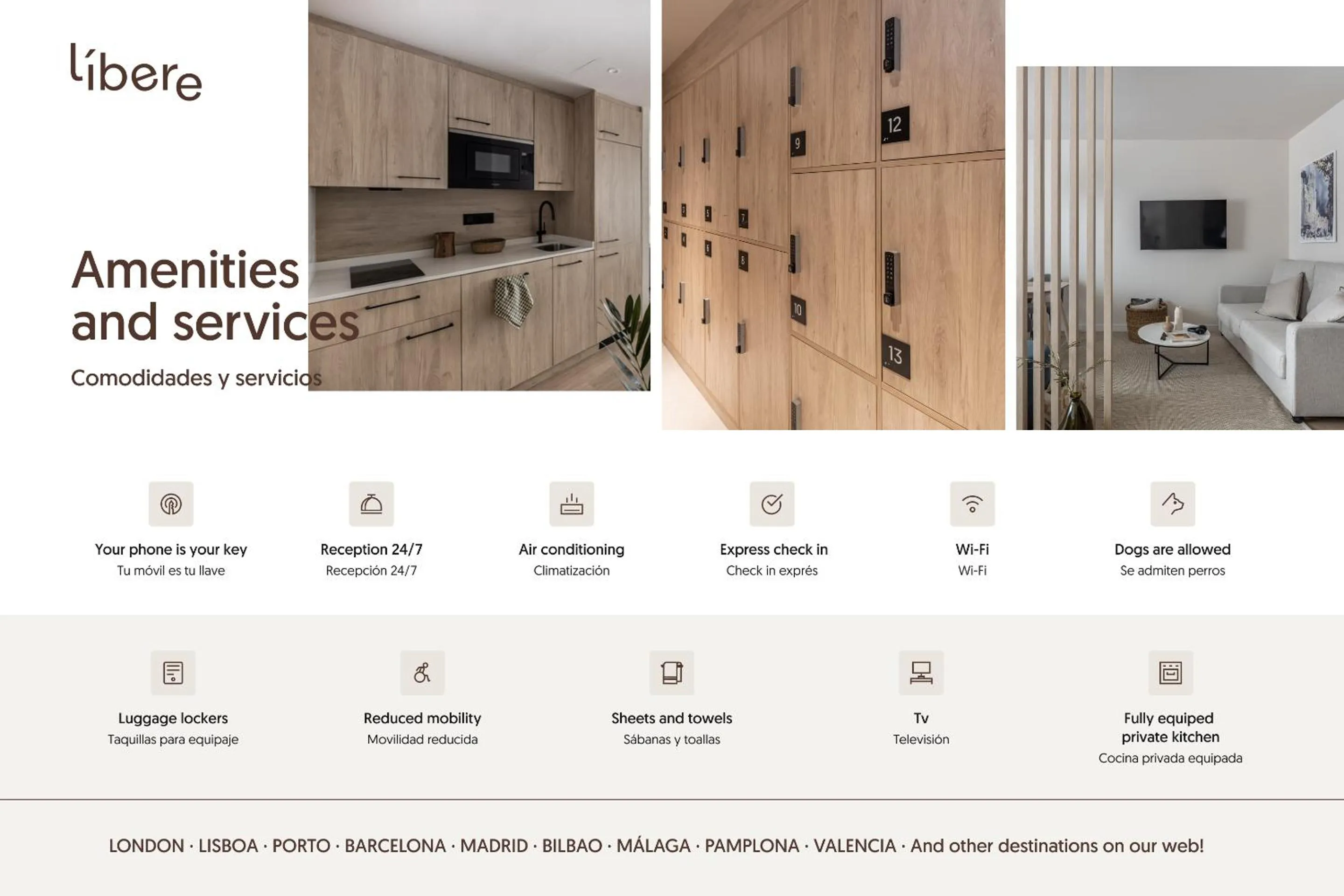 Text overlay in Líbere Madrid Chamberí