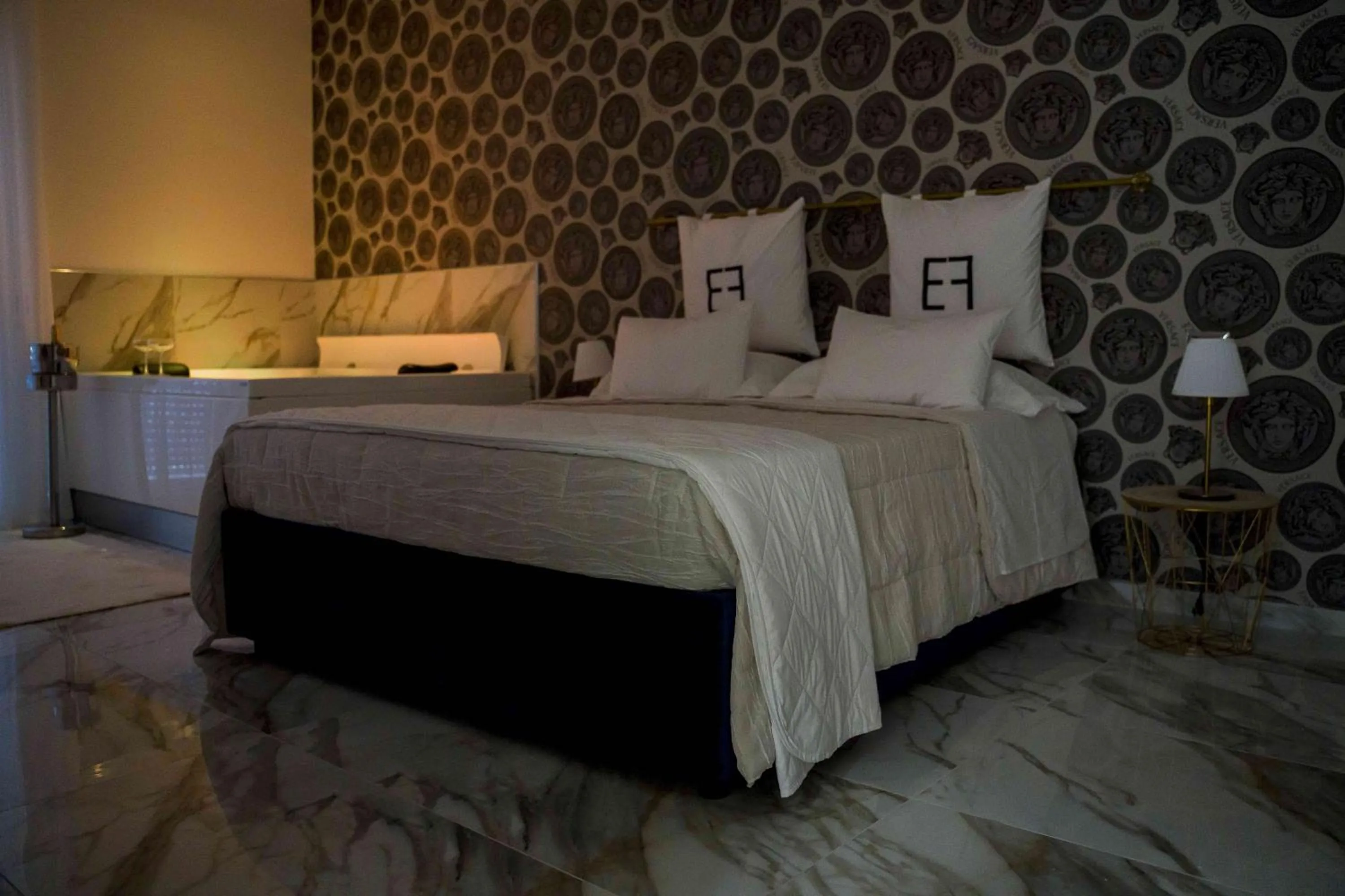 Bed in EF LUXURY LIVING RESORT AND SPA