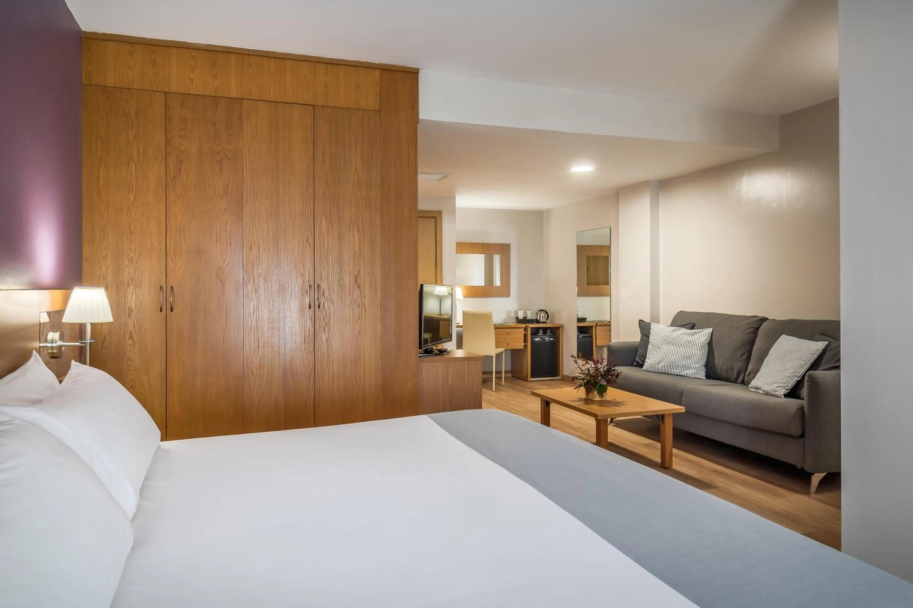 wardrobe, Bed in Hotel Jerez Centro