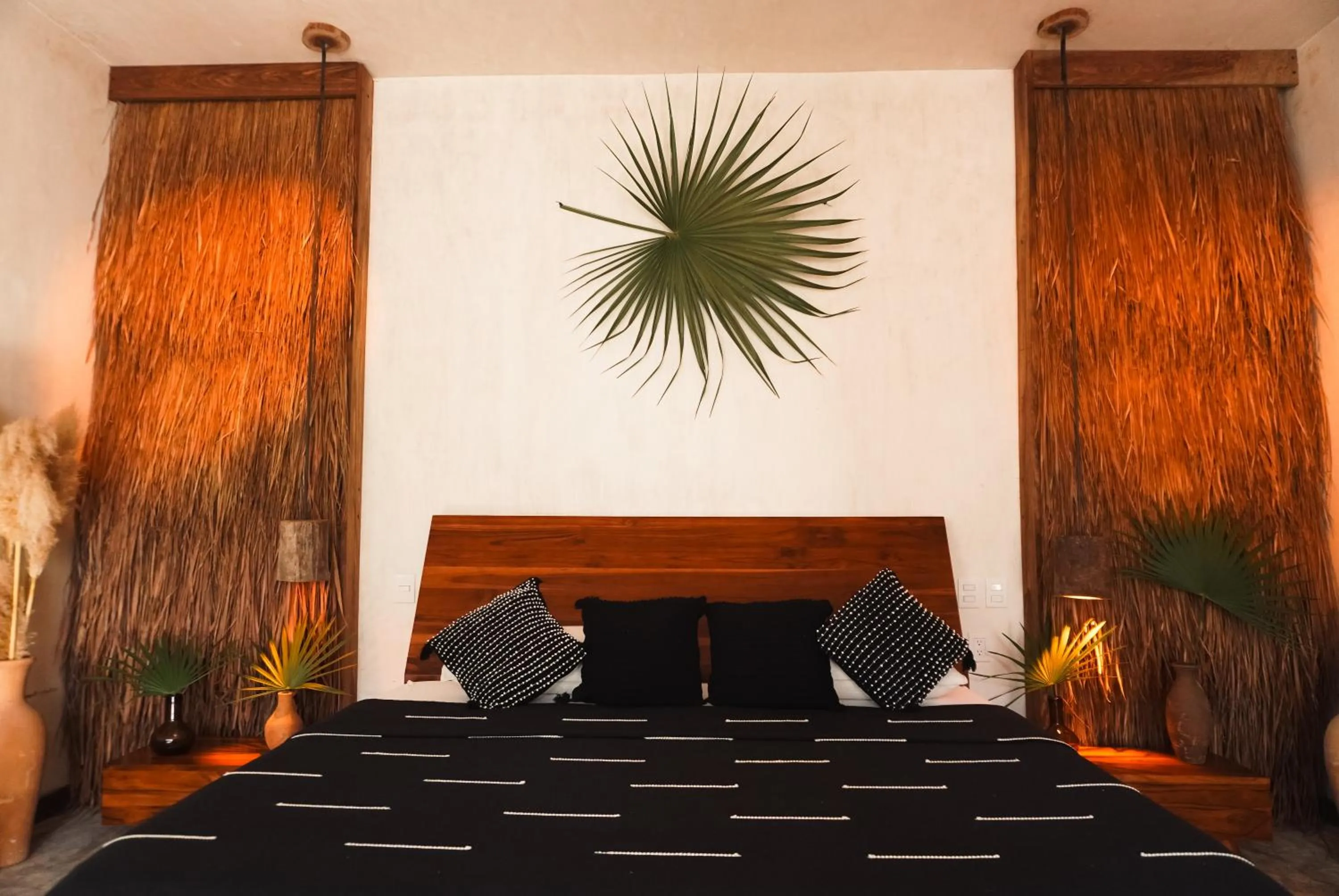 Bed in Naya Bacalar Lagoon Front Hotel