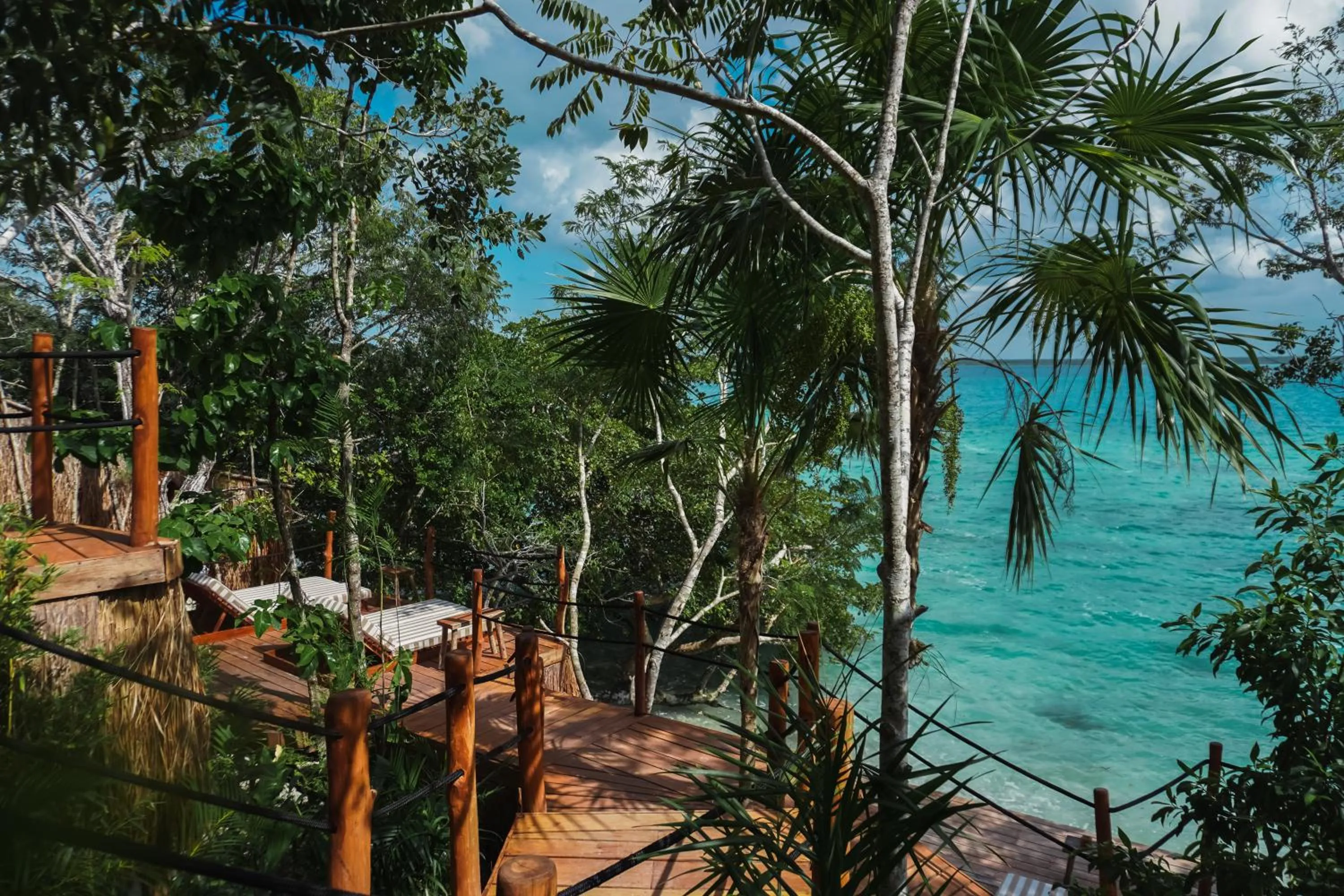Lake view in Naya Bacalar Lagoon Front Hotel