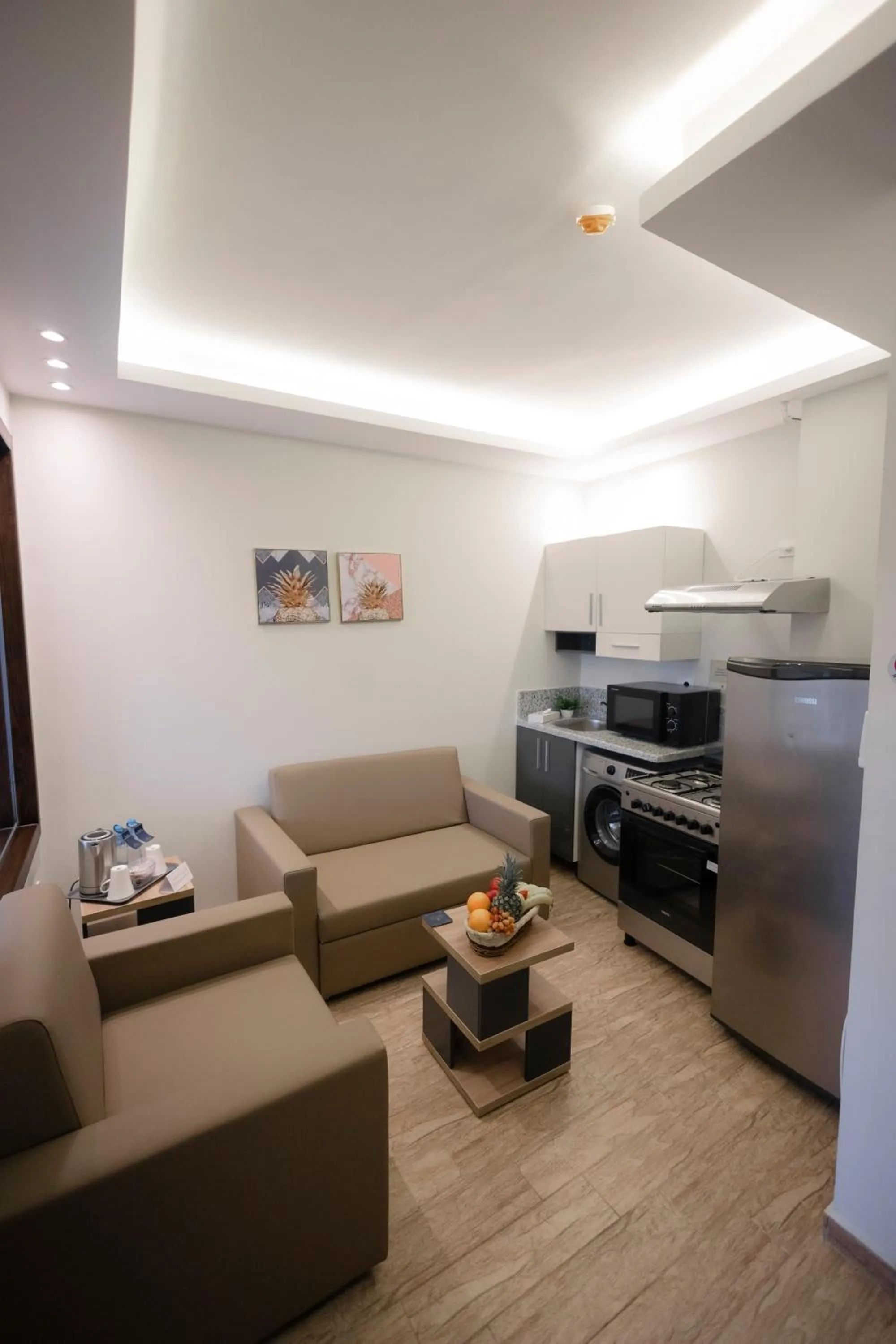 Kitchen or kitchenette in Royal Inn Residence New Cairo