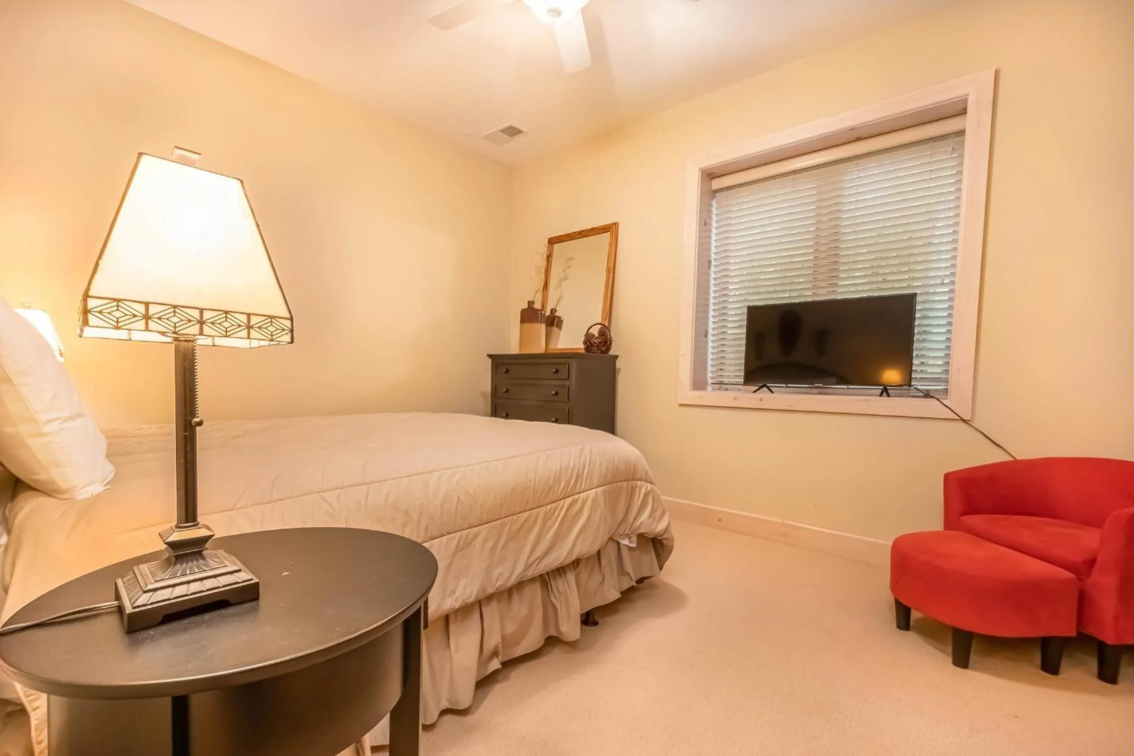 Property building, Bed in Play-A-Way Chalet