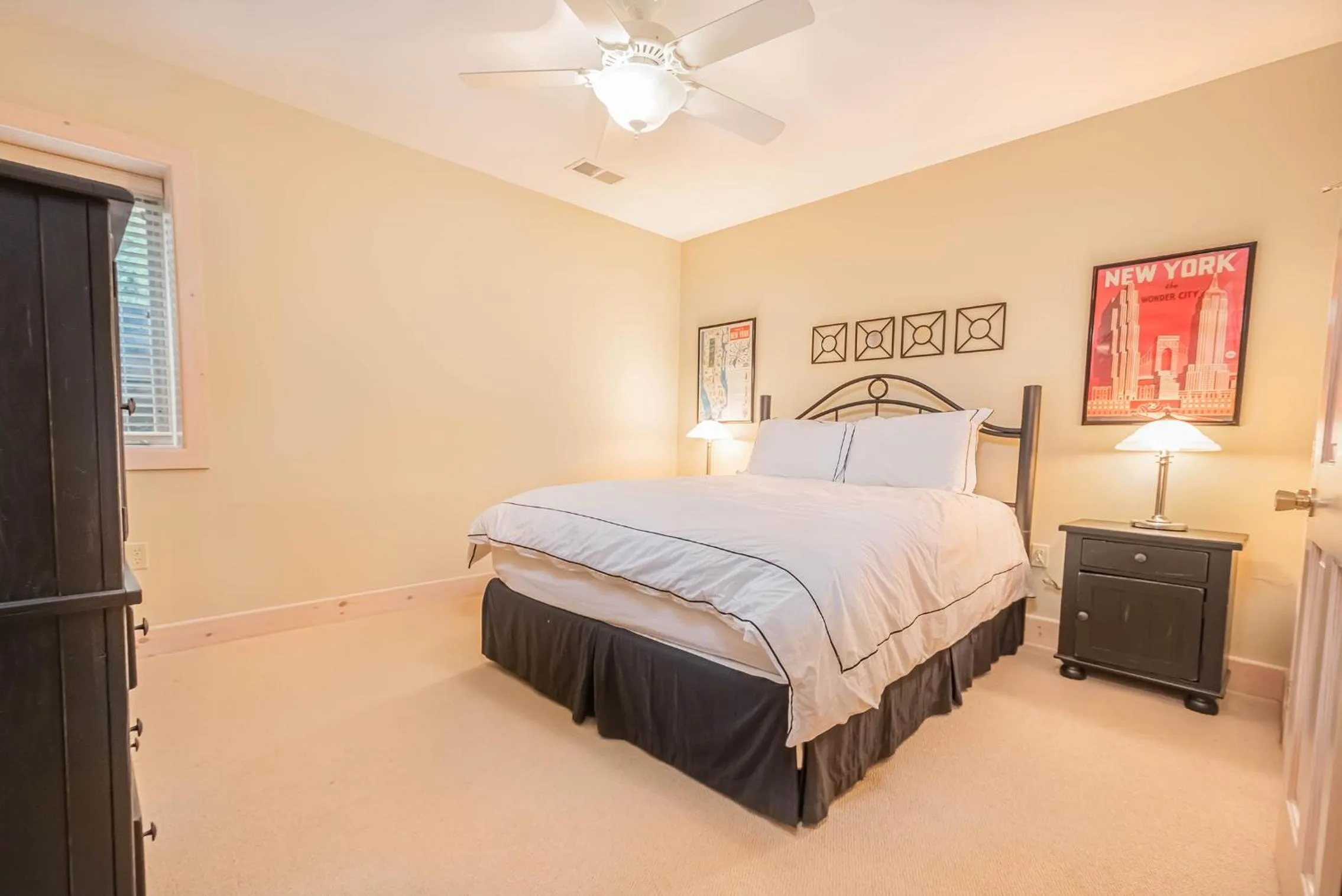 Property building, Bed in Play-A-Way Chalet