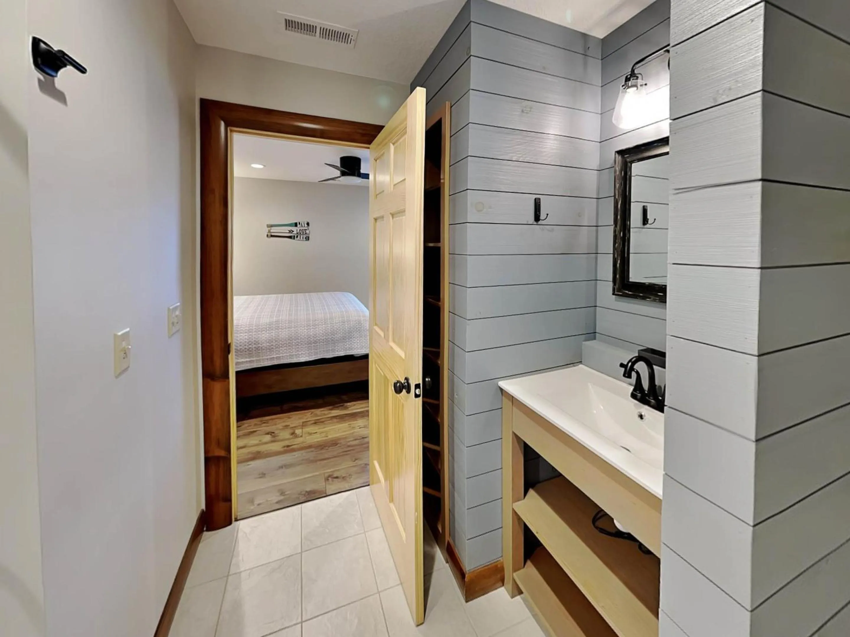 Bed in Water & Mountain Retreat