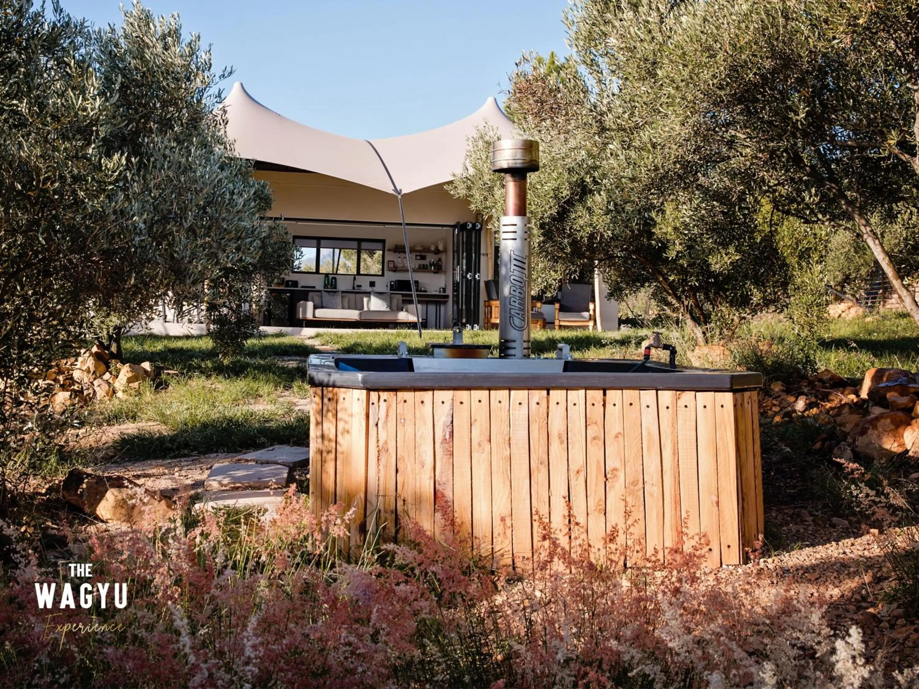 Hot Tub in Wagyu Mountain Lodge