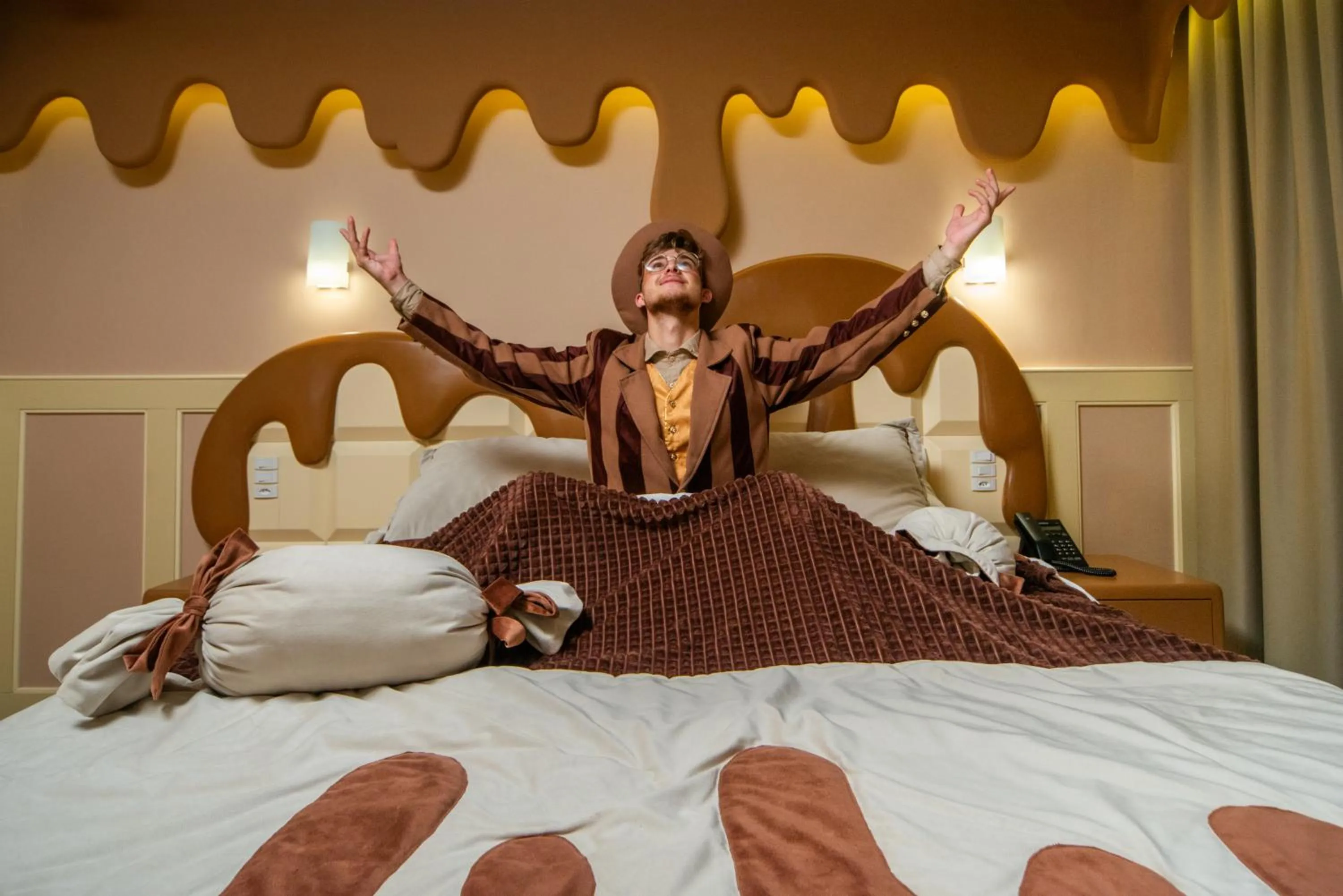 Bed in Chocoland Hotel Gramado