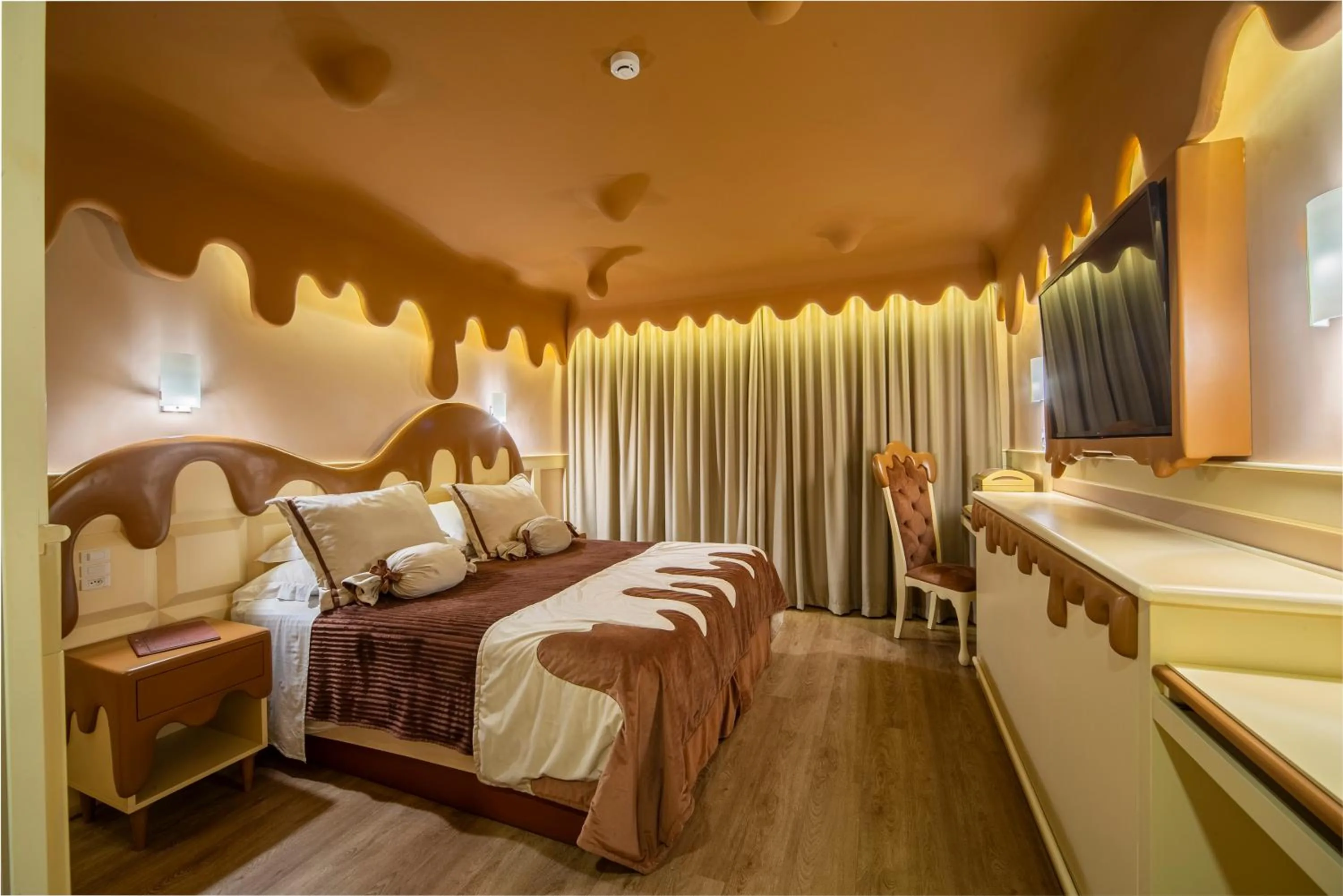 Bed in Chocoland Hotel Gramado