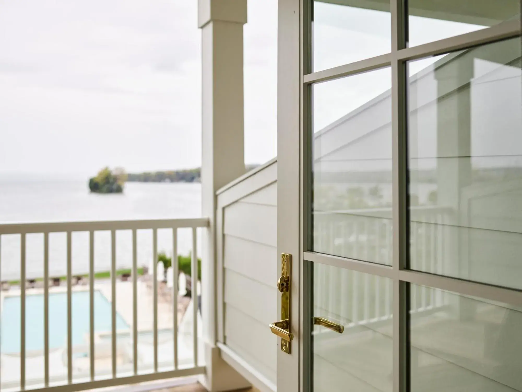 Pool view in The Lake House on Canandaigua Pool view in The Lake House on Canandaigua