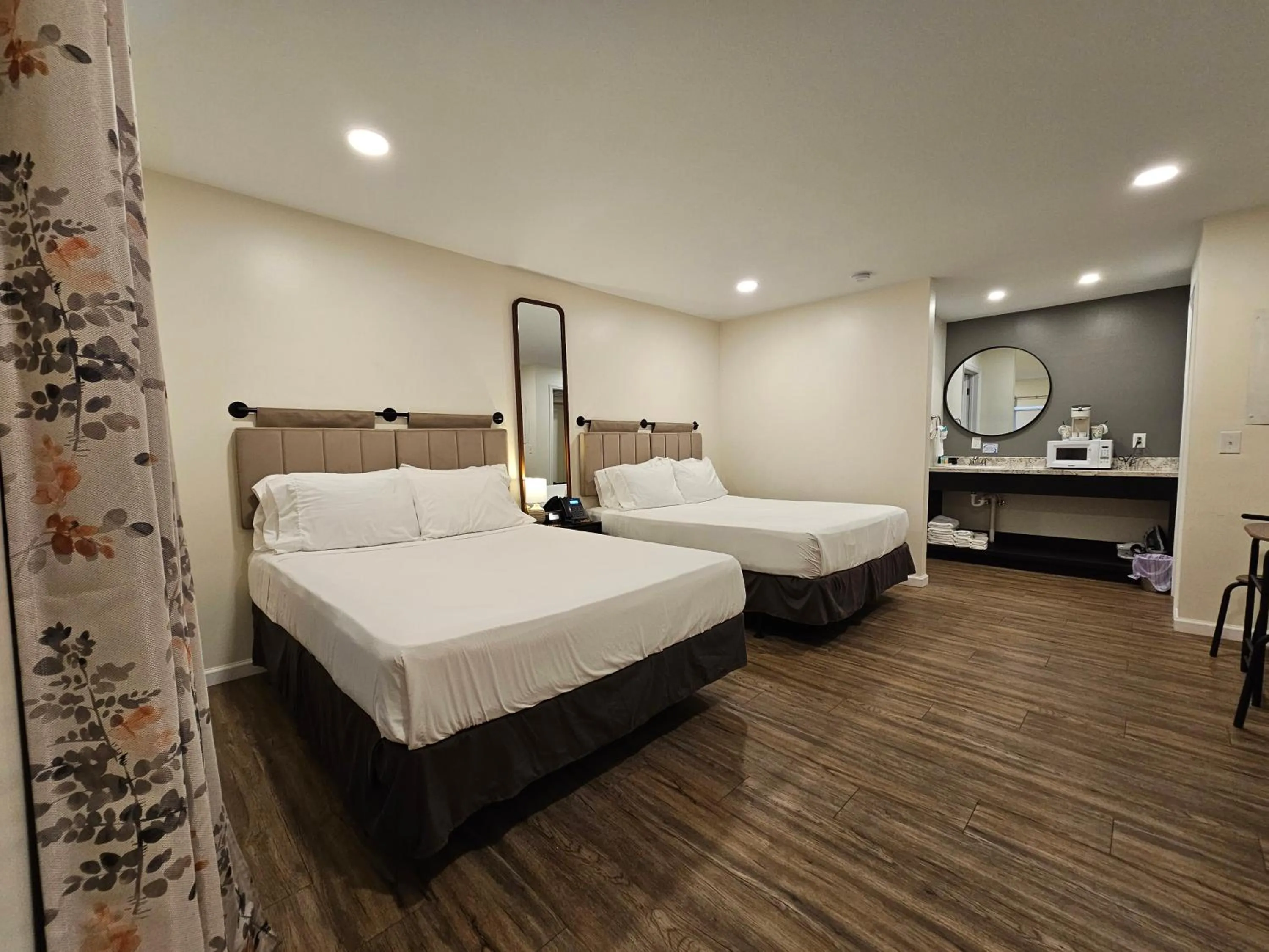 Bed in The Honey Bee Motel