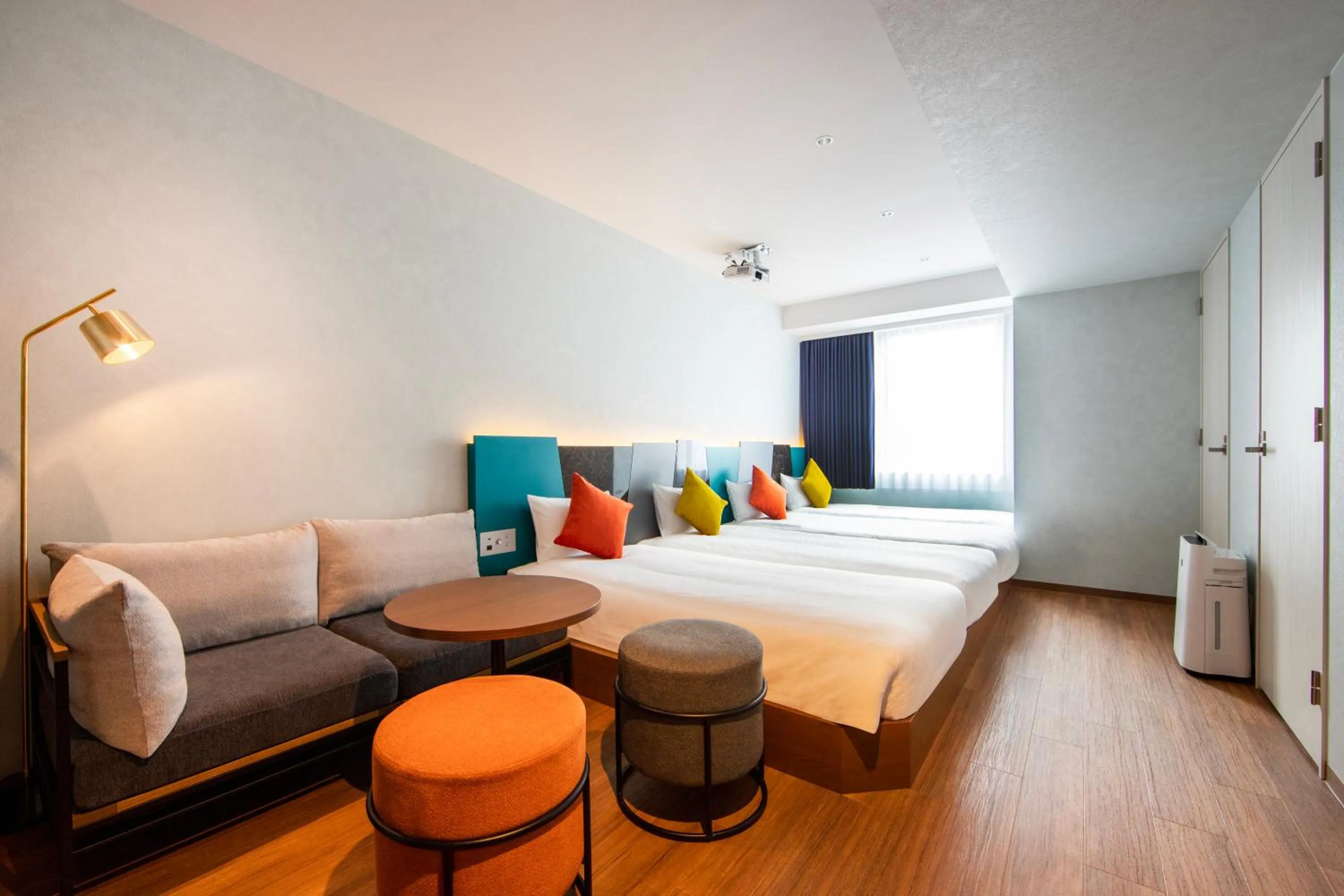 Bed in karaksa hotel colors Tokyo Yaesu