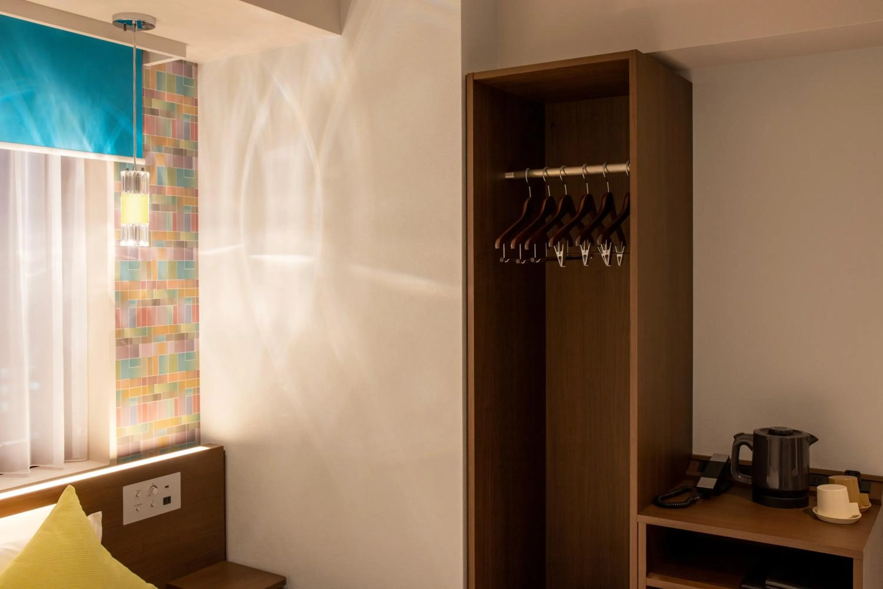 Bed in karaksa hotel colors Tokyo Yaesu