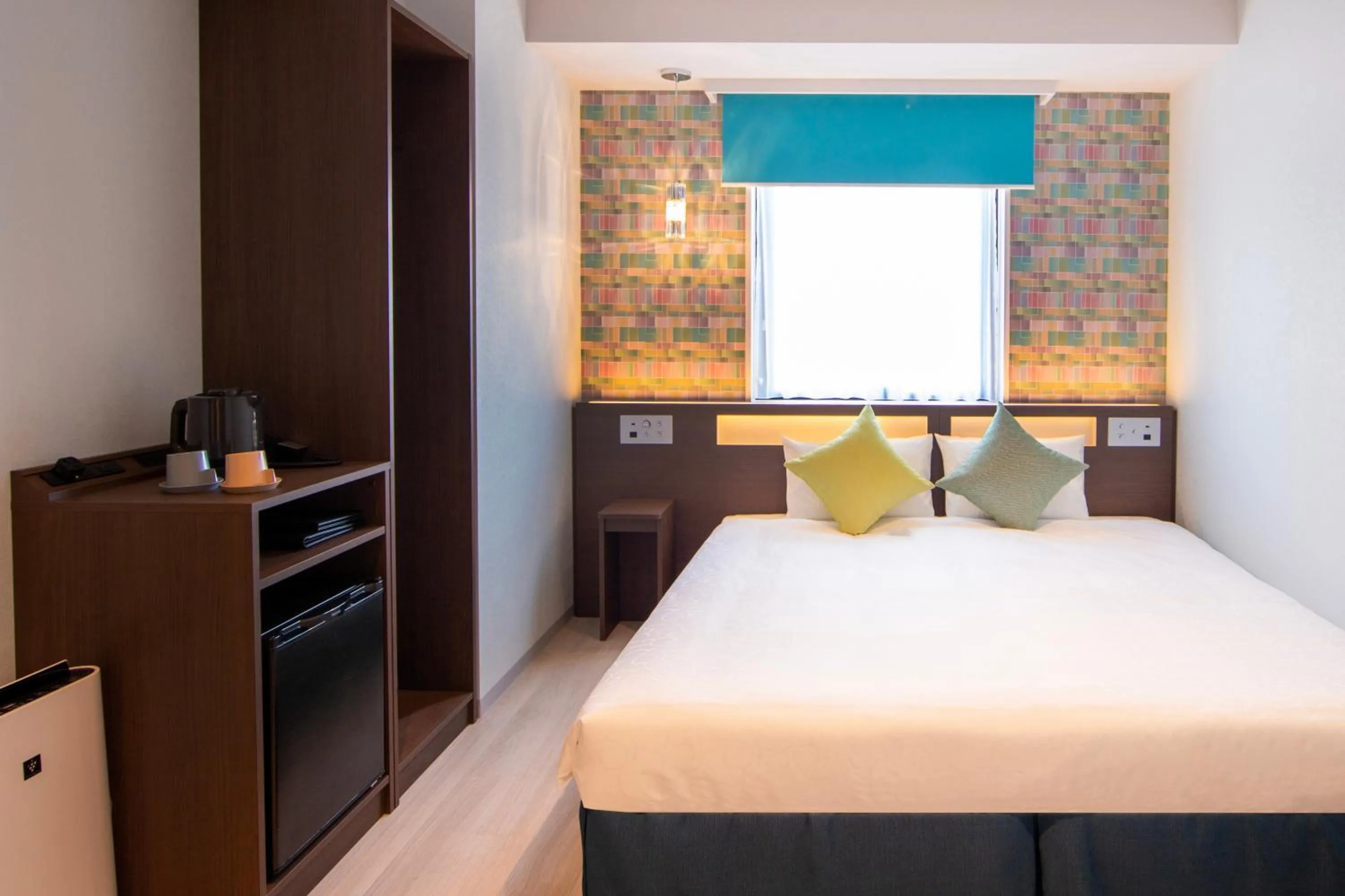 Bed in karaksa hotel colors Tokyo Yaesu