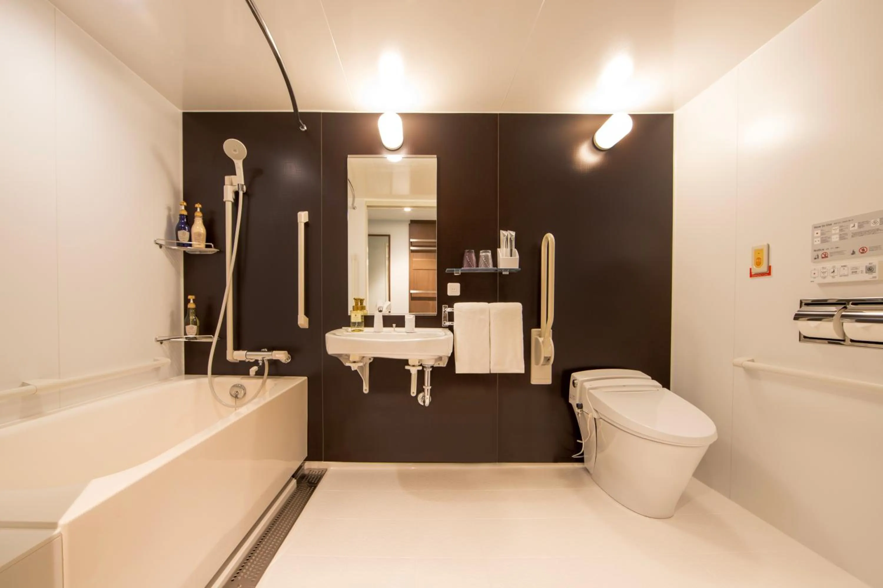 Toilet in karaksa hotel colors Tokyo Yaesu