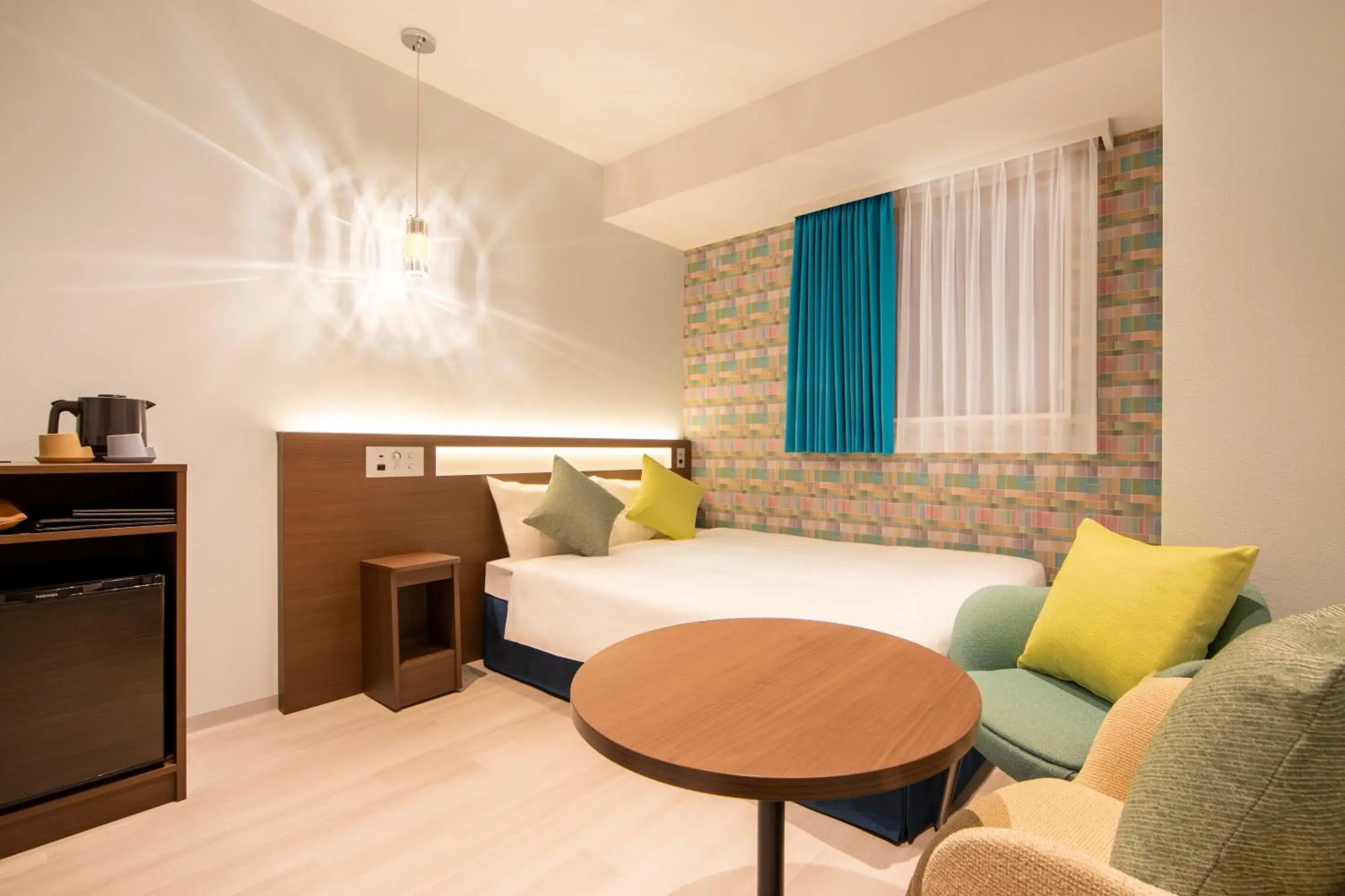 Bed in karaksa hotel colors Tokyo Yaesu Bed in karaksa hotel colors Tokyo Yaesu