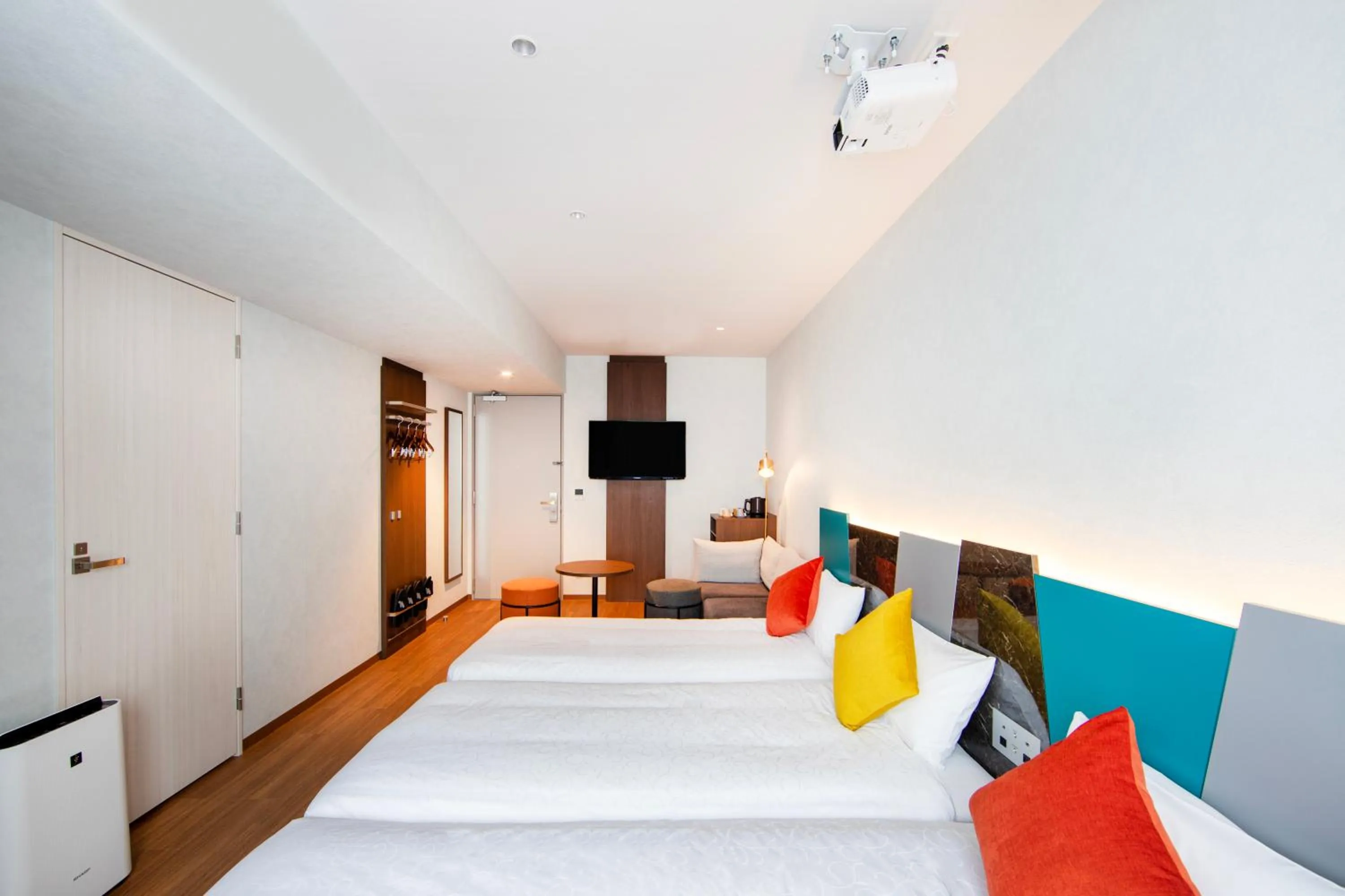 Bed in karaksa hotel colors Tokyo Yaesu