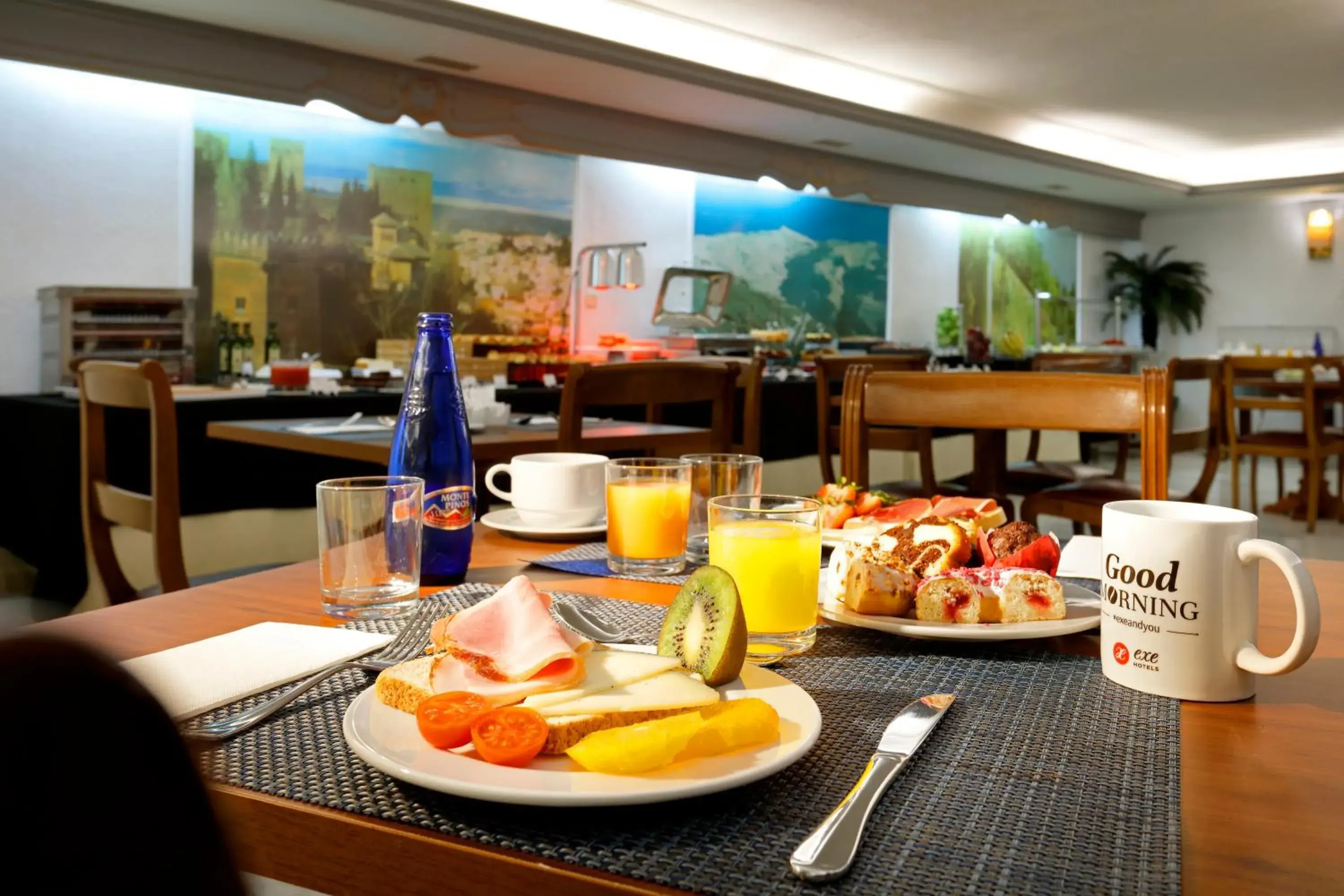 Buffet breakfast in Exe Triunfo Granada Buffet breakfast in Exe Triunfo Granada