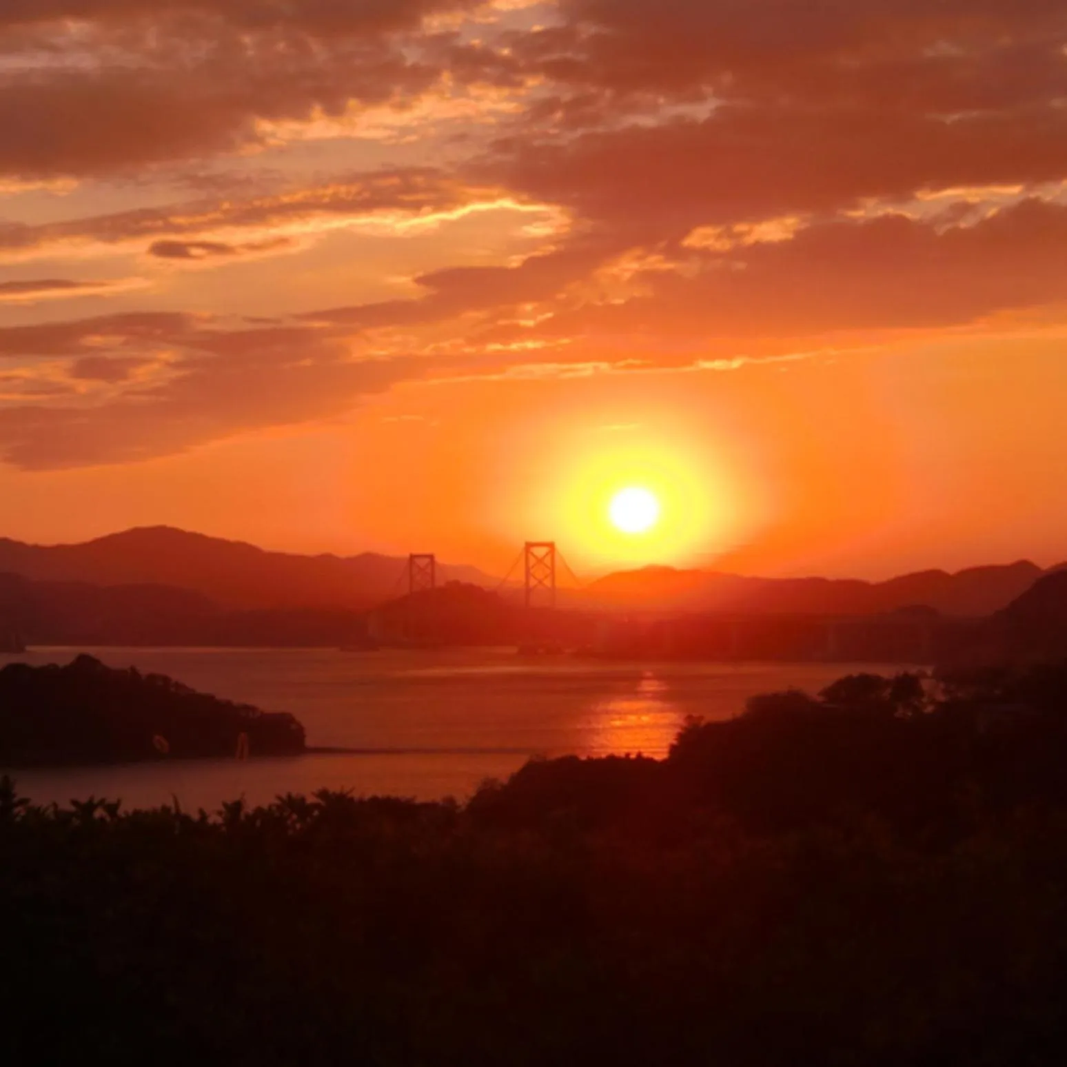 Sunset in Kyukamura Minami-Awaji