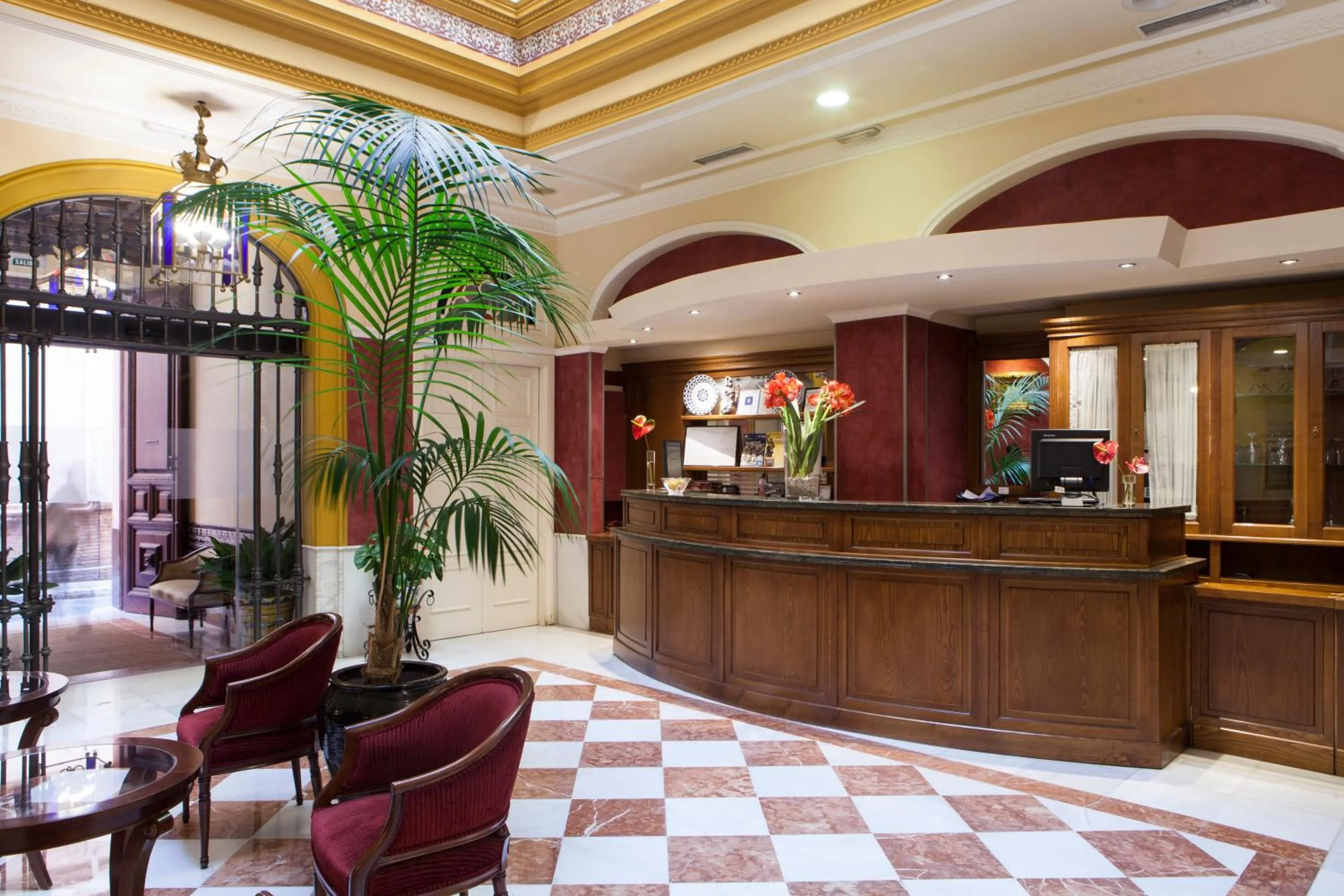 Lobby or reception in Hotel Cervantes
