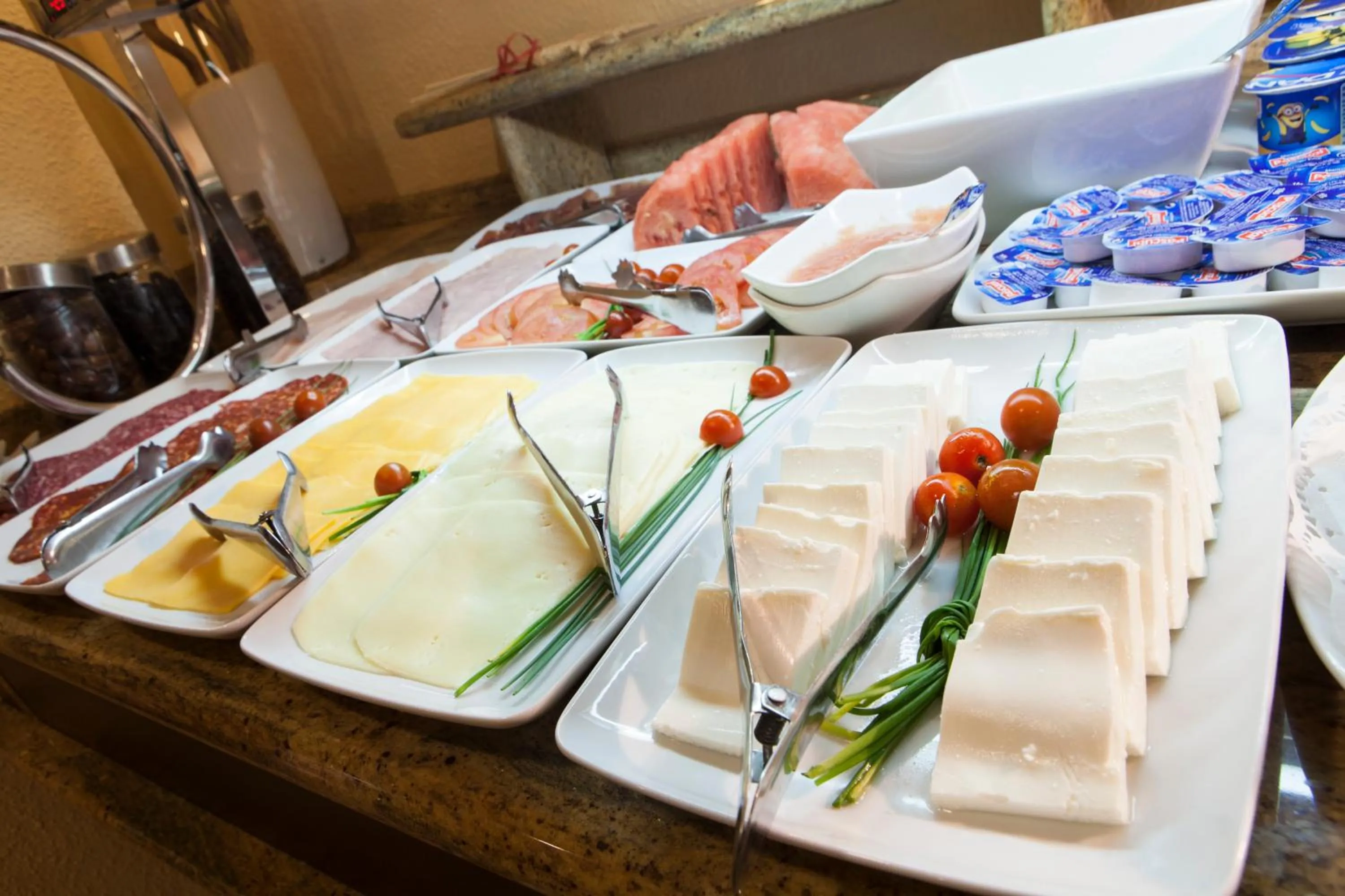 Buffet breakfast in Hotel Cervantes