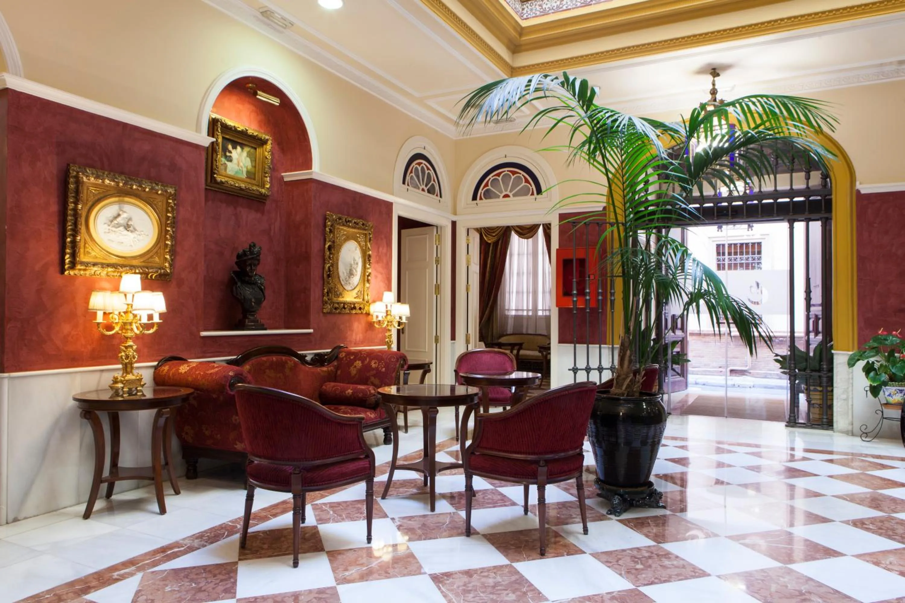 Lobby or reception in Hotel Cervantes