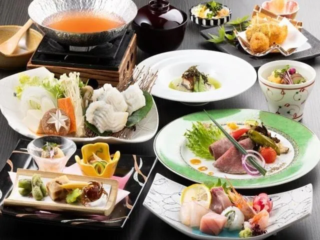 Dinner in Kyukamura Takeno-Kaigan