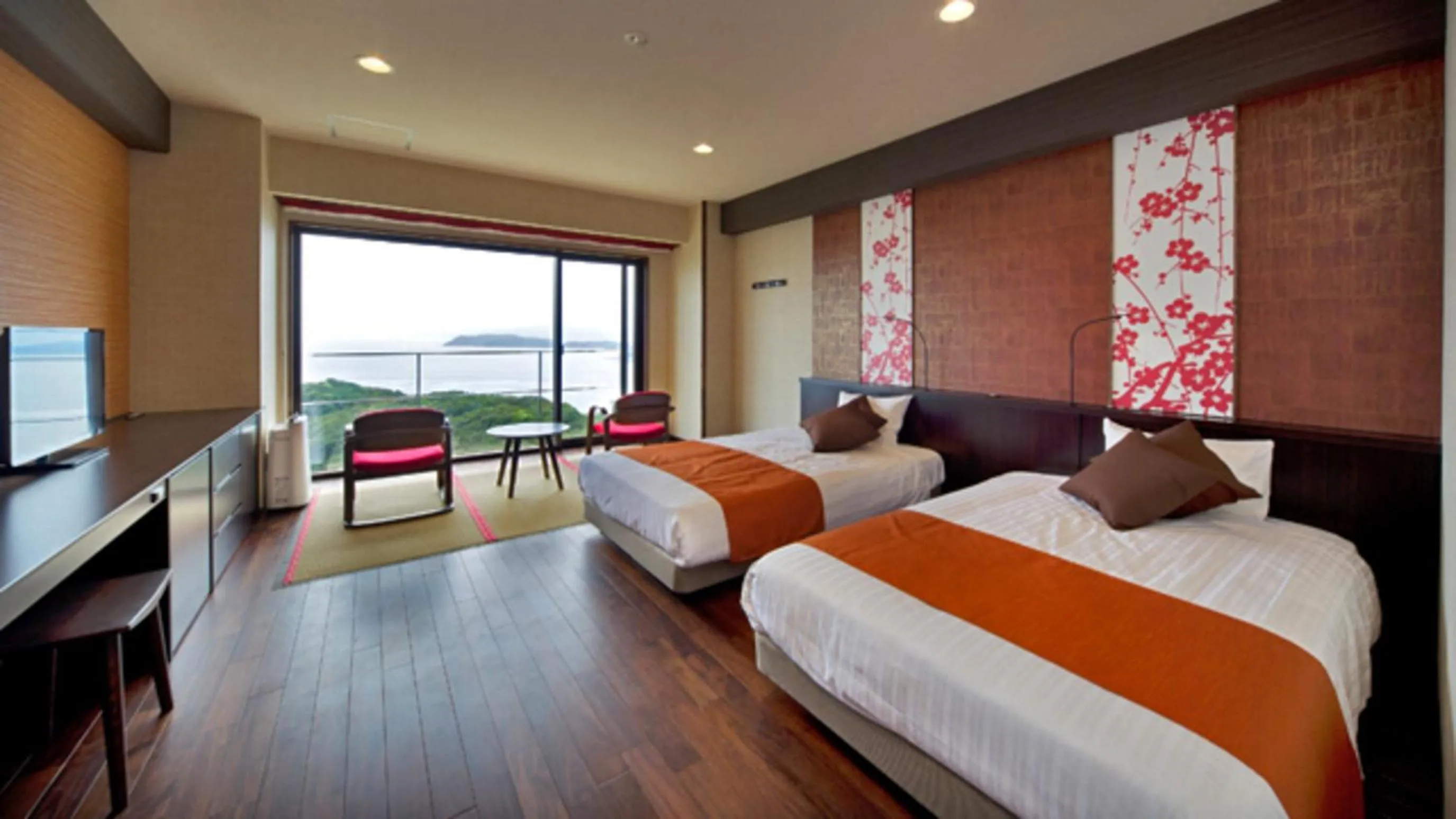 Bed in Kyukamura Kishu-Kada