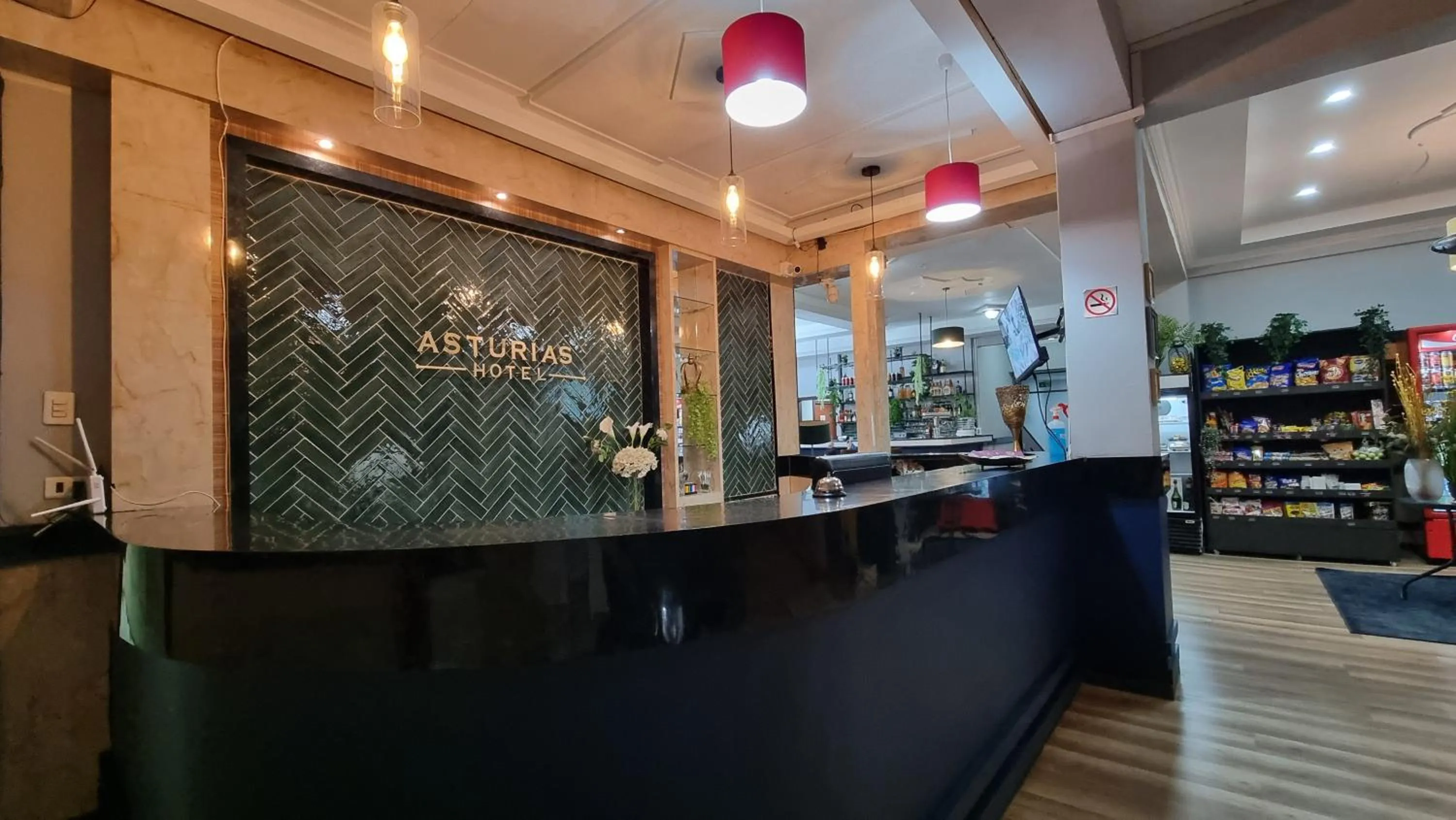 Lobby or reception in Hotel Asturias