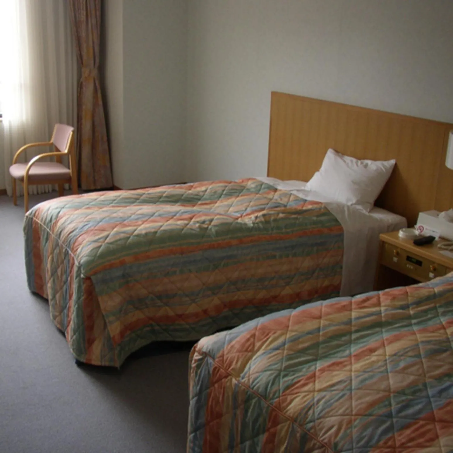 Bed in Kyukamura Oku-Daisen