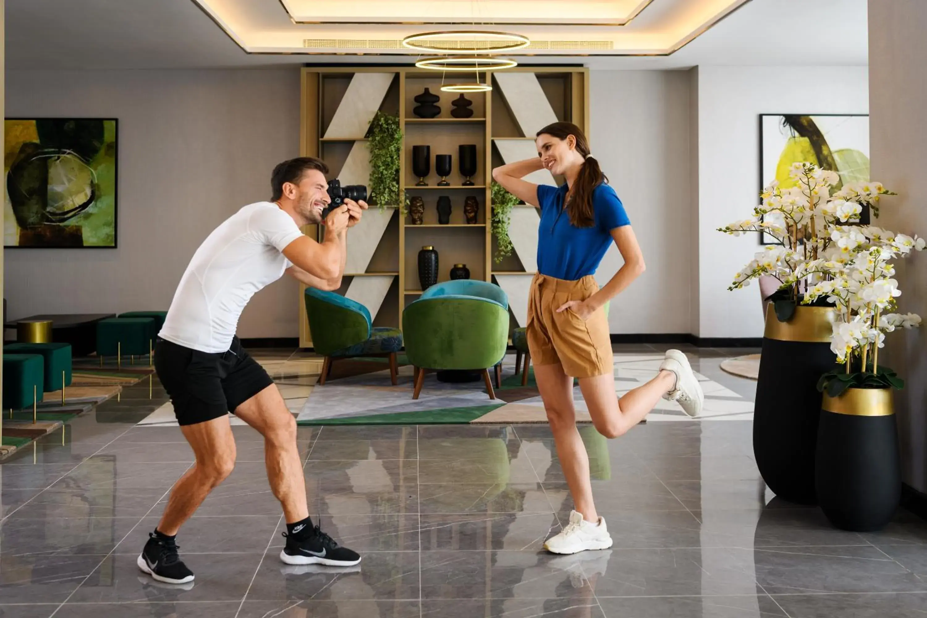 Lobby or reception in DAMAC Hills 2 Hotel, an Edge by Rotana Hotel Lobby or reception in DAMAC Hills 2 Hotel, an Edge by Rotana Hotel