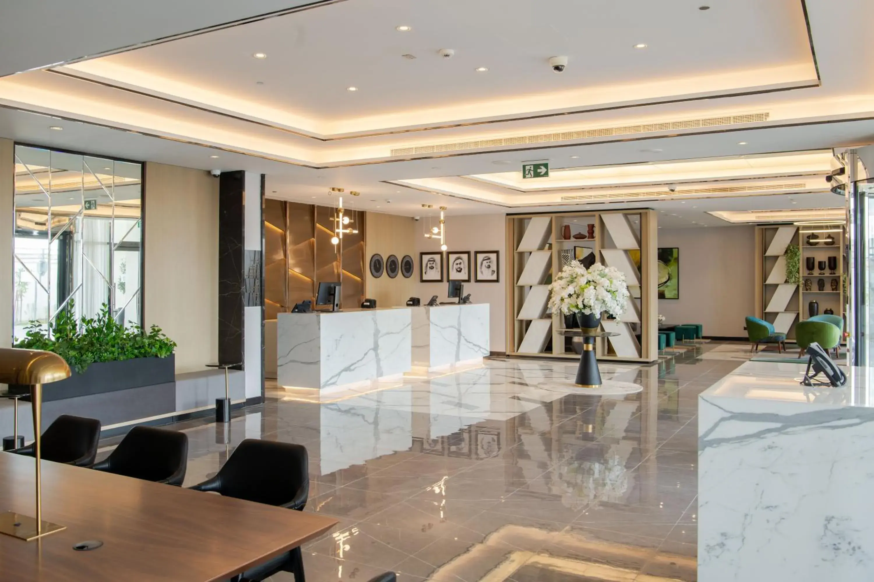 Lobby or reception in DAMAC Hills 2 Hotel, an Edge by Rotana Hotel Lobby or reception in DAMAC Hills 2 Hotel, an Edge by Rotana Hotel