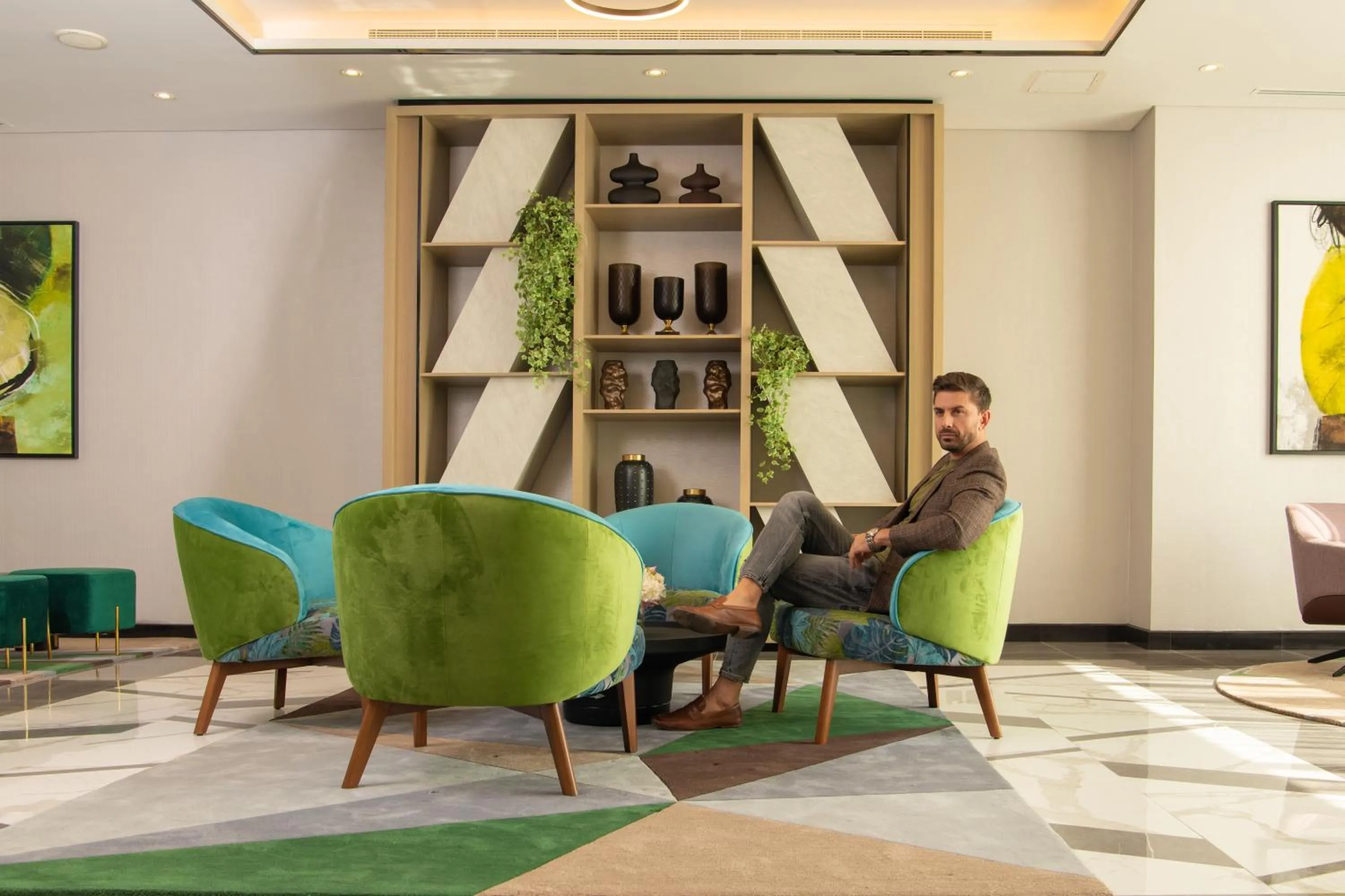 Lobby or reception in DAMAC Hills 2 Hotel, an Edge by Rotana Hotel