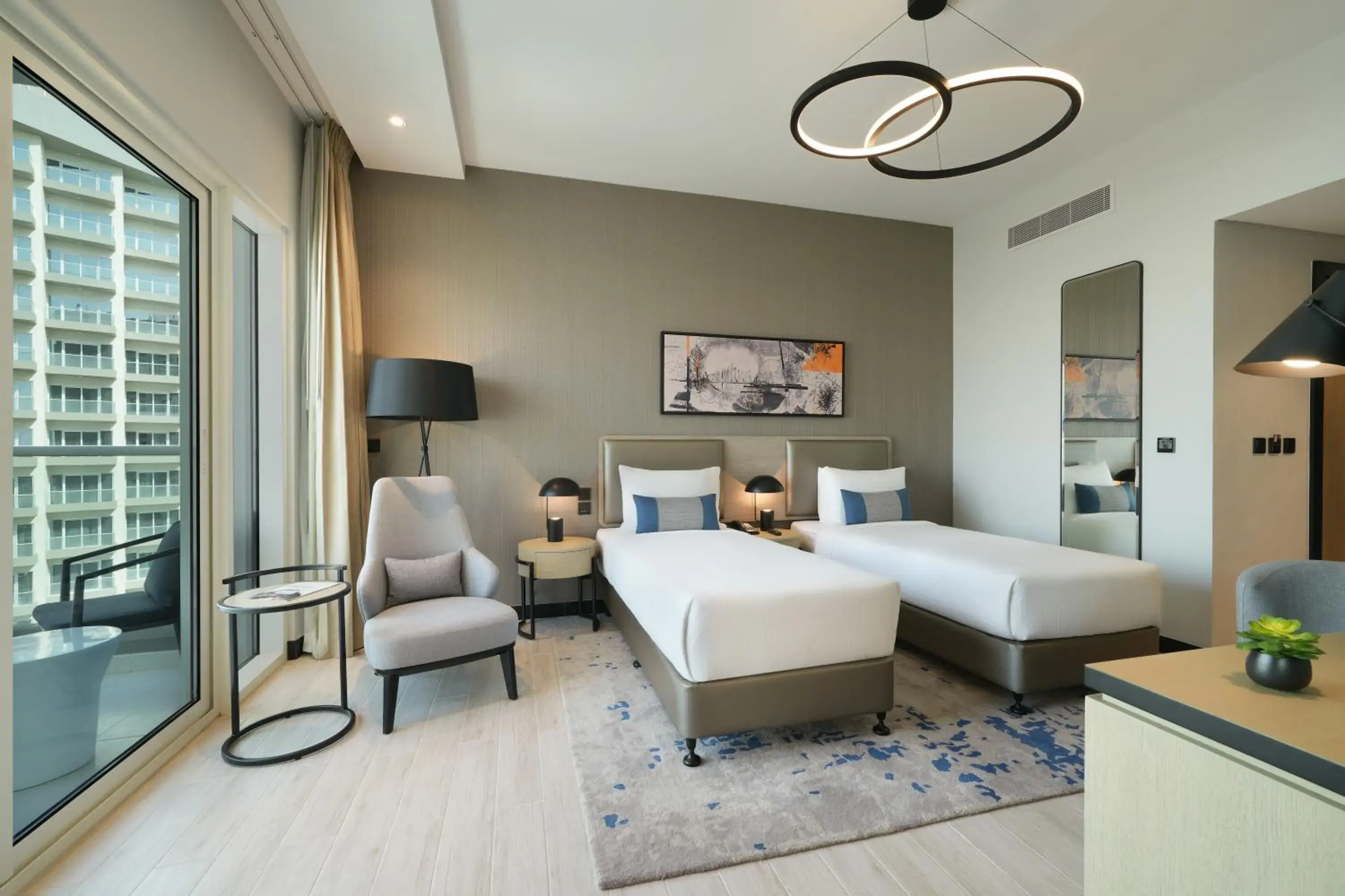 TV and multimedia, Bed in DAMAC Hills 2 Hotel, an Edge by Rotana Hotel TV and multimedia, Bed in DAMAC Hills 2 Hotel, an Edge by Rotana Hotel